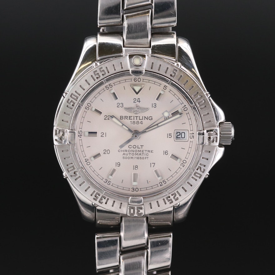 Breitling Colt Automatic Stainless Steel Wristwatch