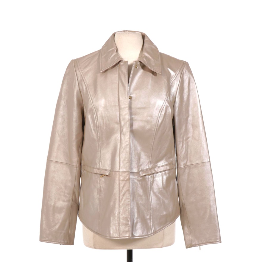 Bradley Bayou Pearlescent Leather Jacket