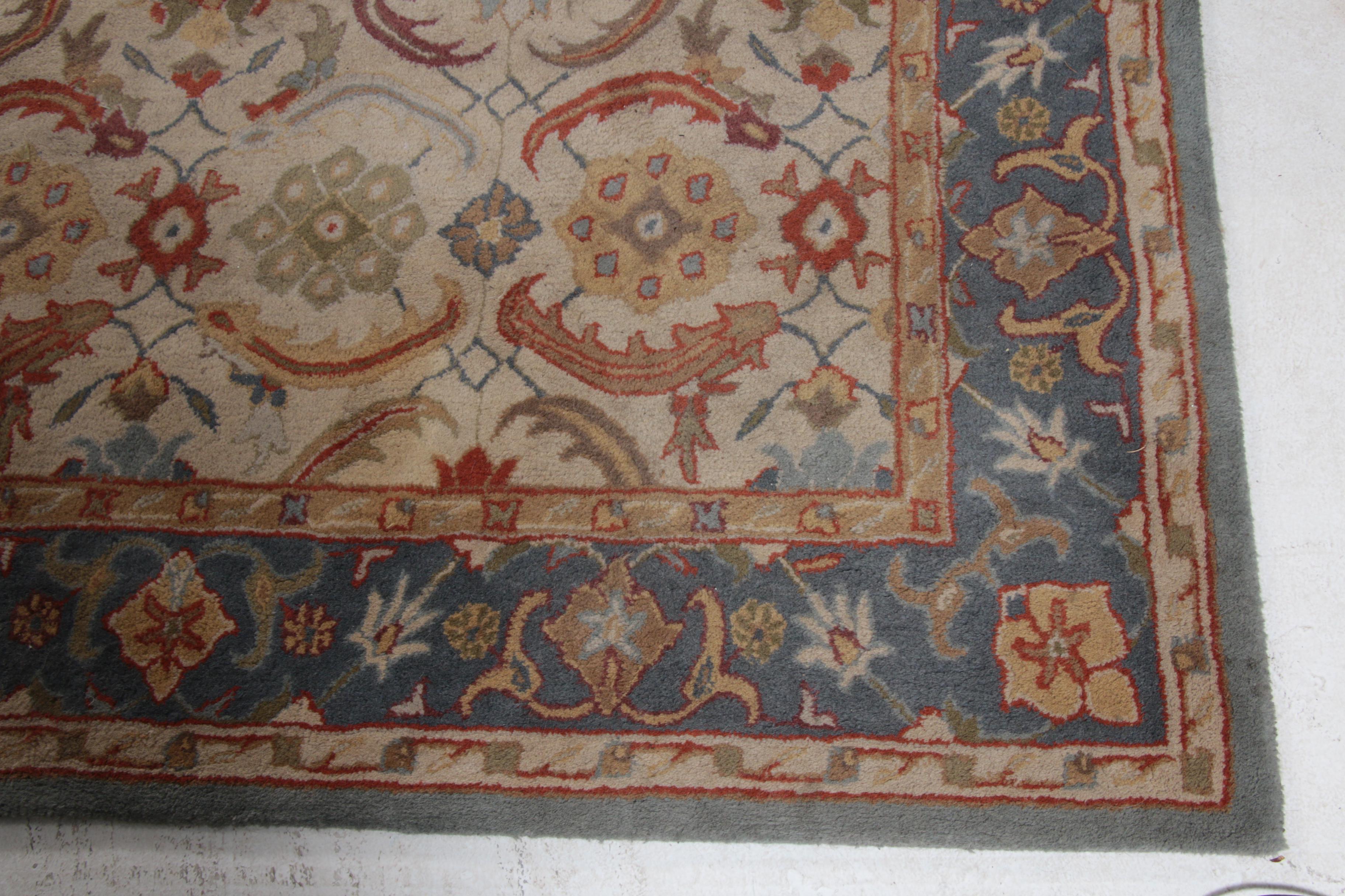 9' x 12' Pottery Barn Woolmark Hand-Tufted Wool Indo-Persian "Eva" Rug