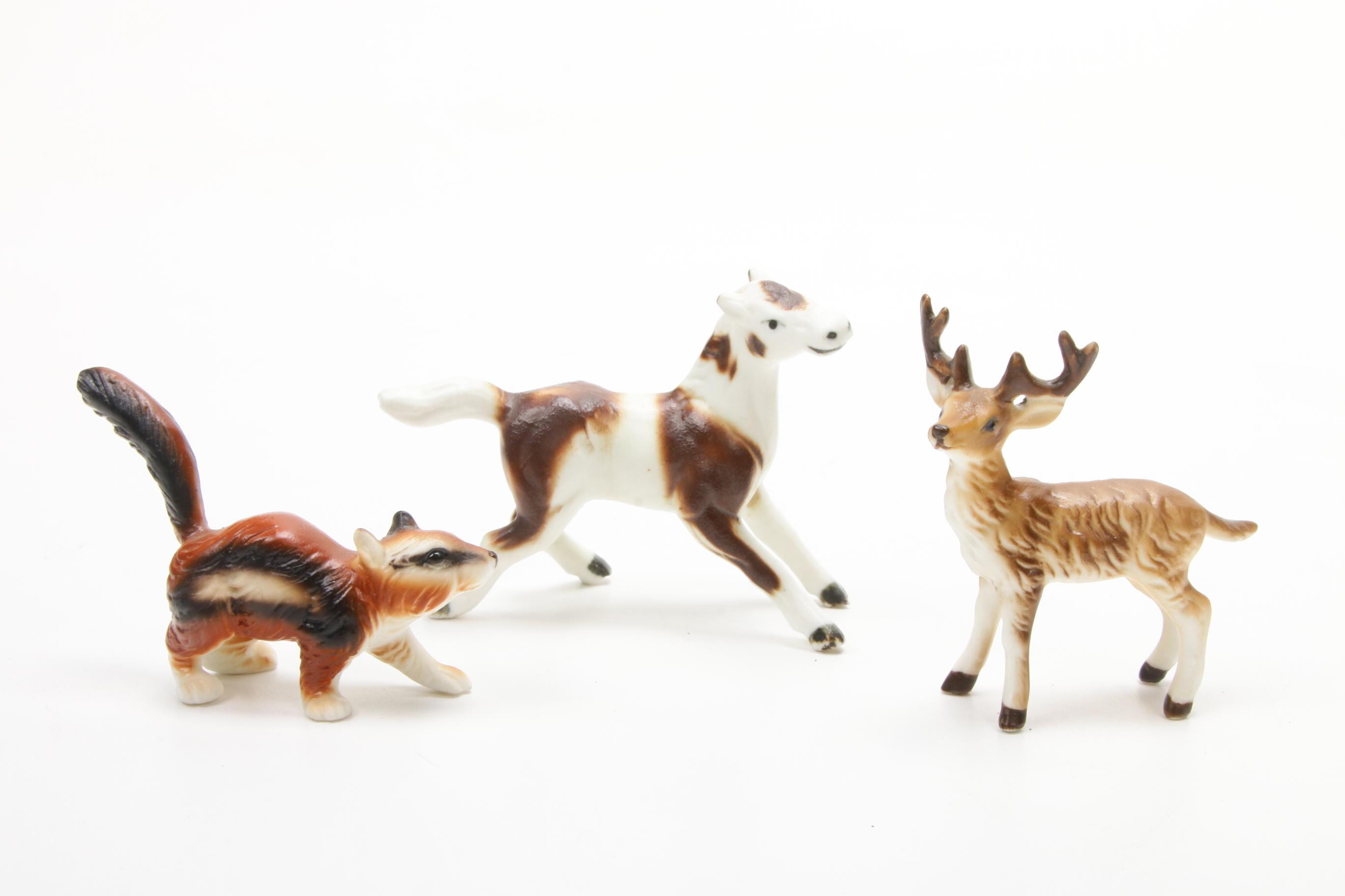Porcelain Miniature Animal Figurines