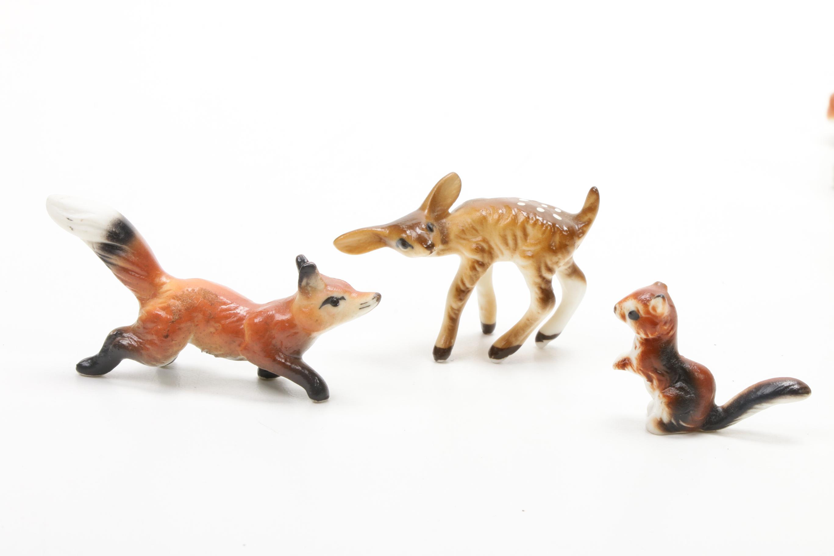 Porcelain Miniature Animal Figurines