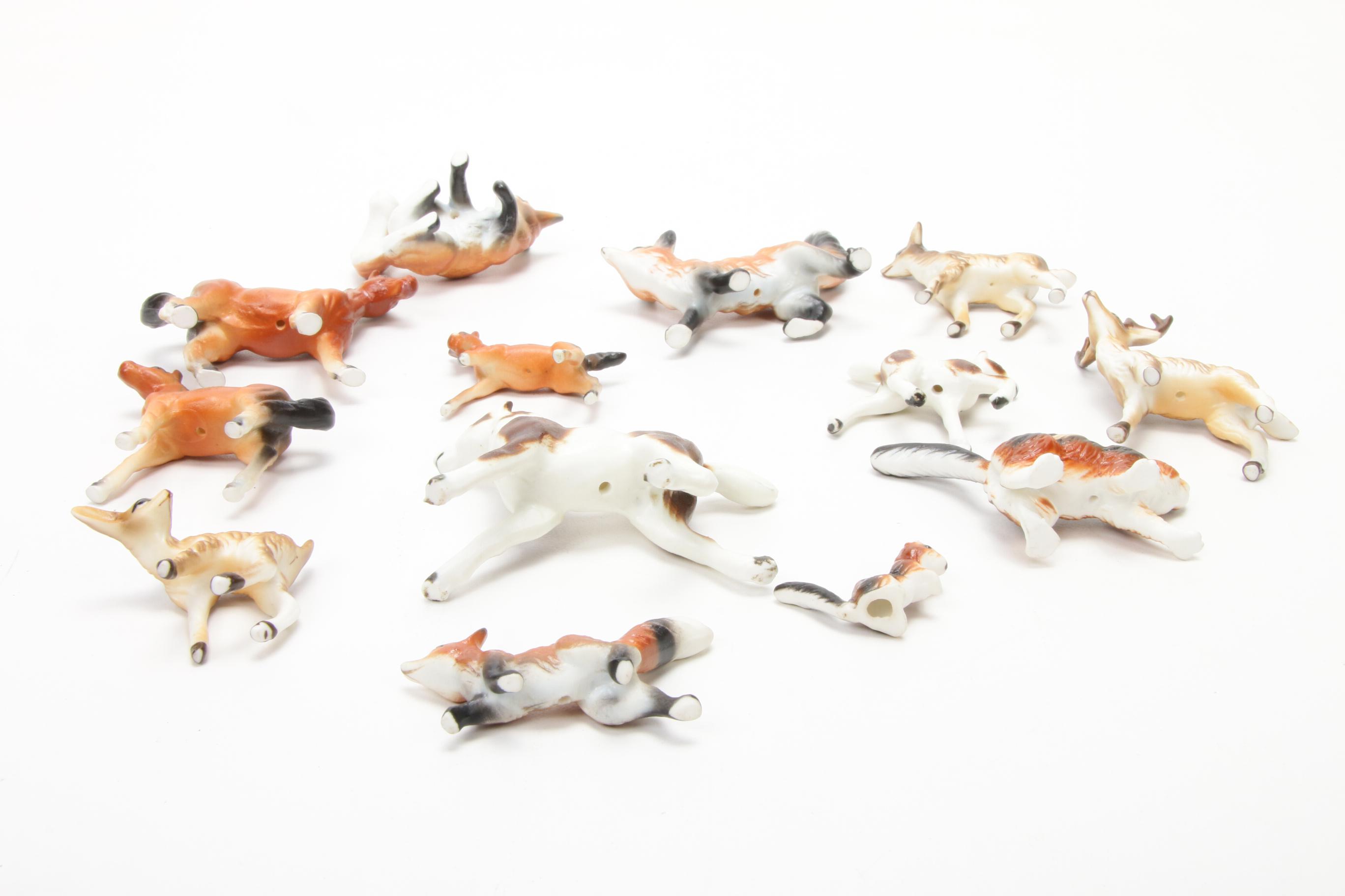Porcelain Miniature Animal Figurines