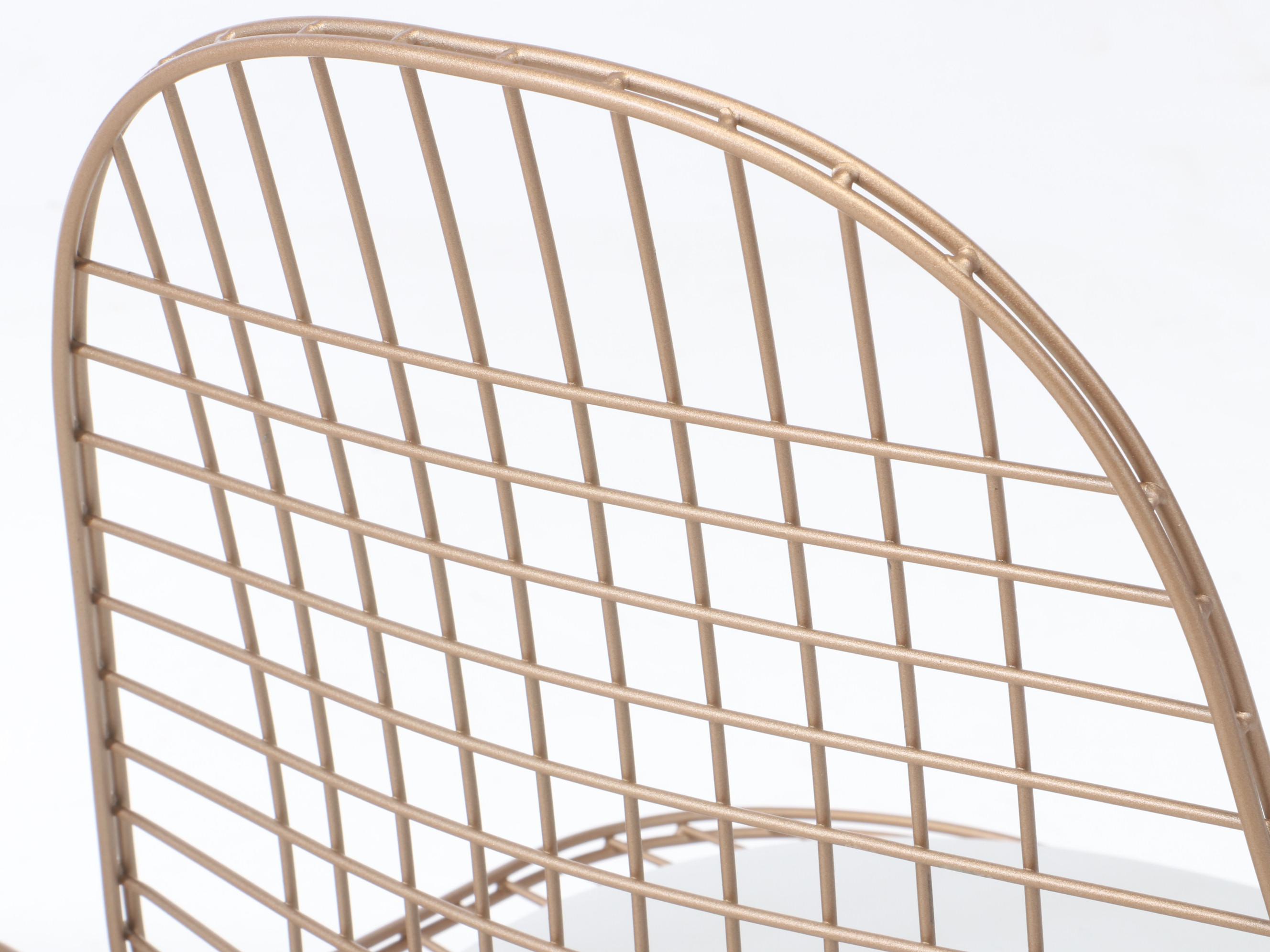 Contemporary Eames DKR-Style Cushioned Seat Wire Frame Side Chairs