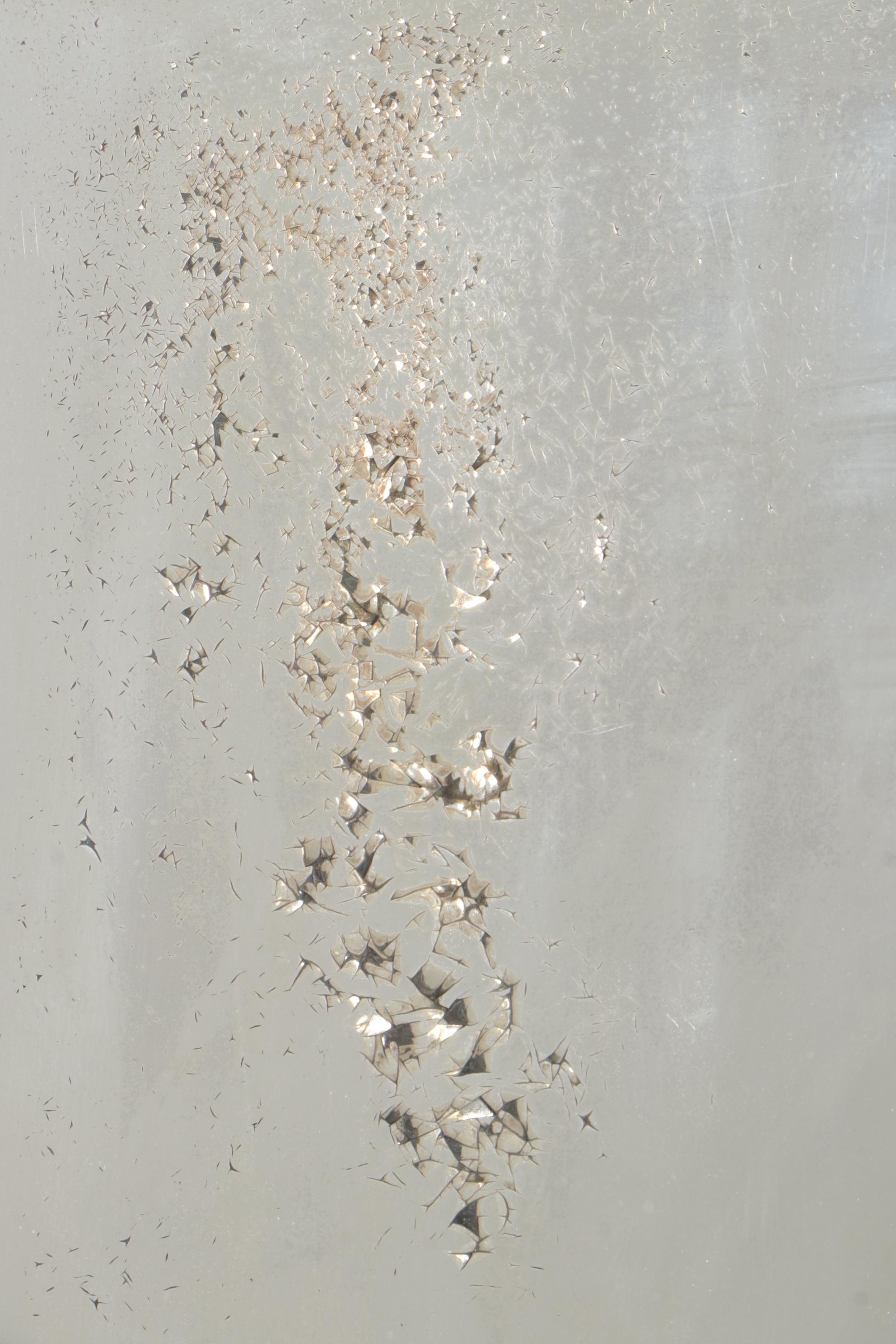 Victorian Mirrored and Stained Glass Walnut Room Divider, Late 19th Century