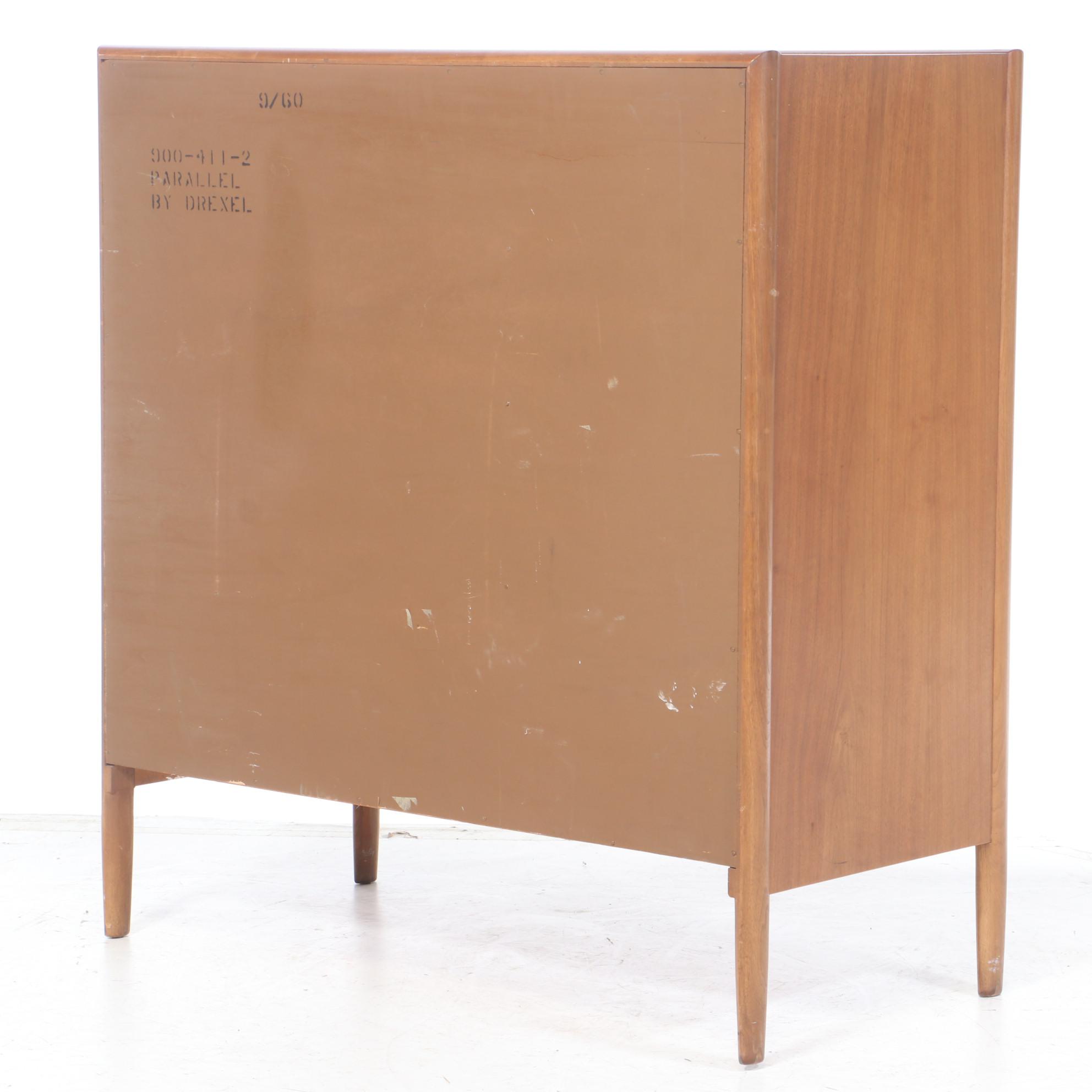 Mid Century Modern Walnut Vanity Cabinet, Mid 20th Century
