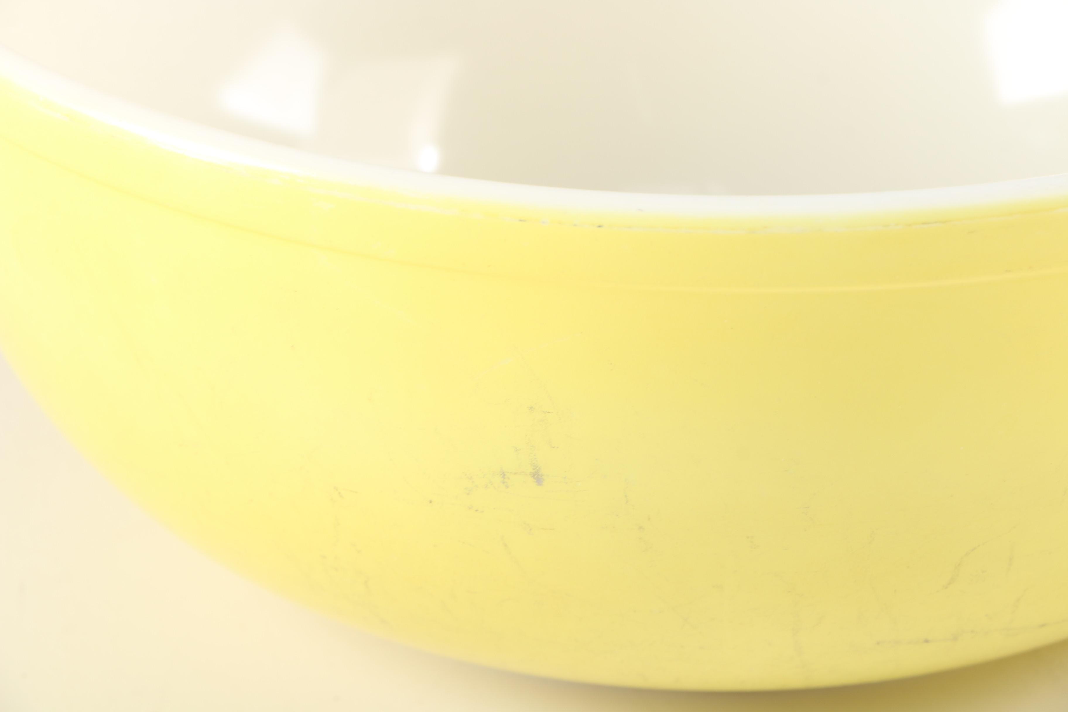 Pyrex Yellow and Red "Primary Colors" Glass Mixing Bowls