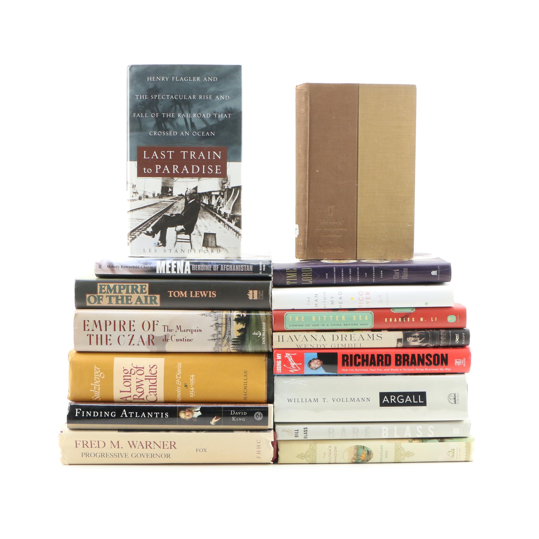 Signed Biographies "Last Train to Paradise", "Making It Happen" with Other Books