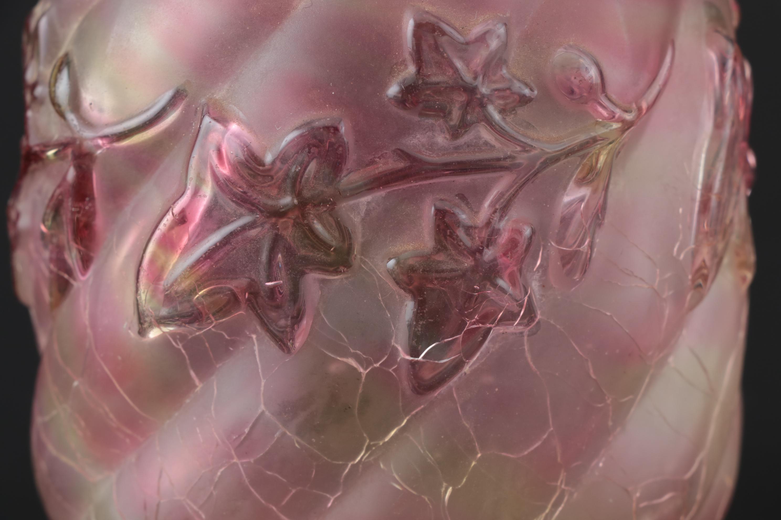 Meriden Britannia Co. Silver Plate Pickle Castor with Northwood "Royal Ivy" Jar