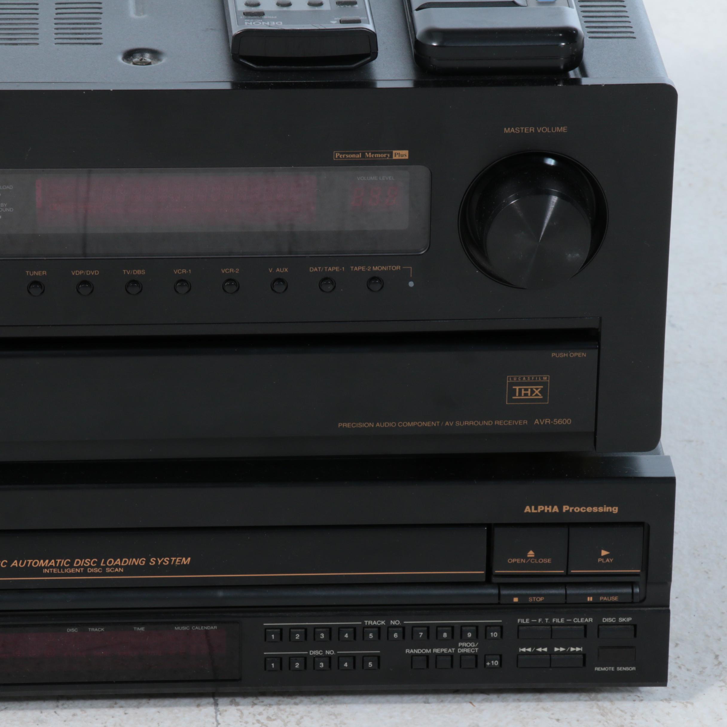 Denon AVR-5600 Receiver and DCM-560 CD Changer