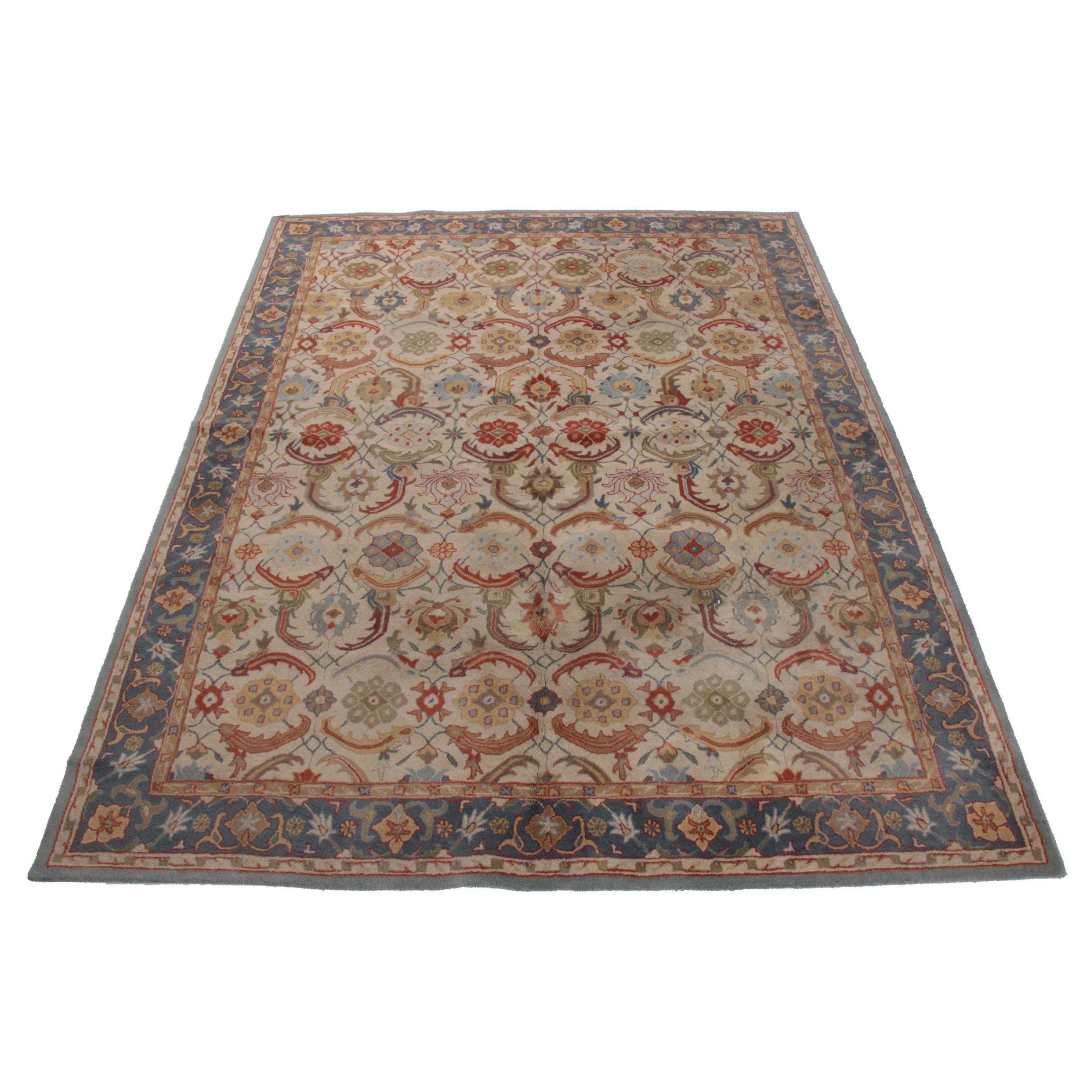 9' x 12' Pottery Barn Woolmark Hand-Tufted Wool Indo-Persian "Eva" Rug