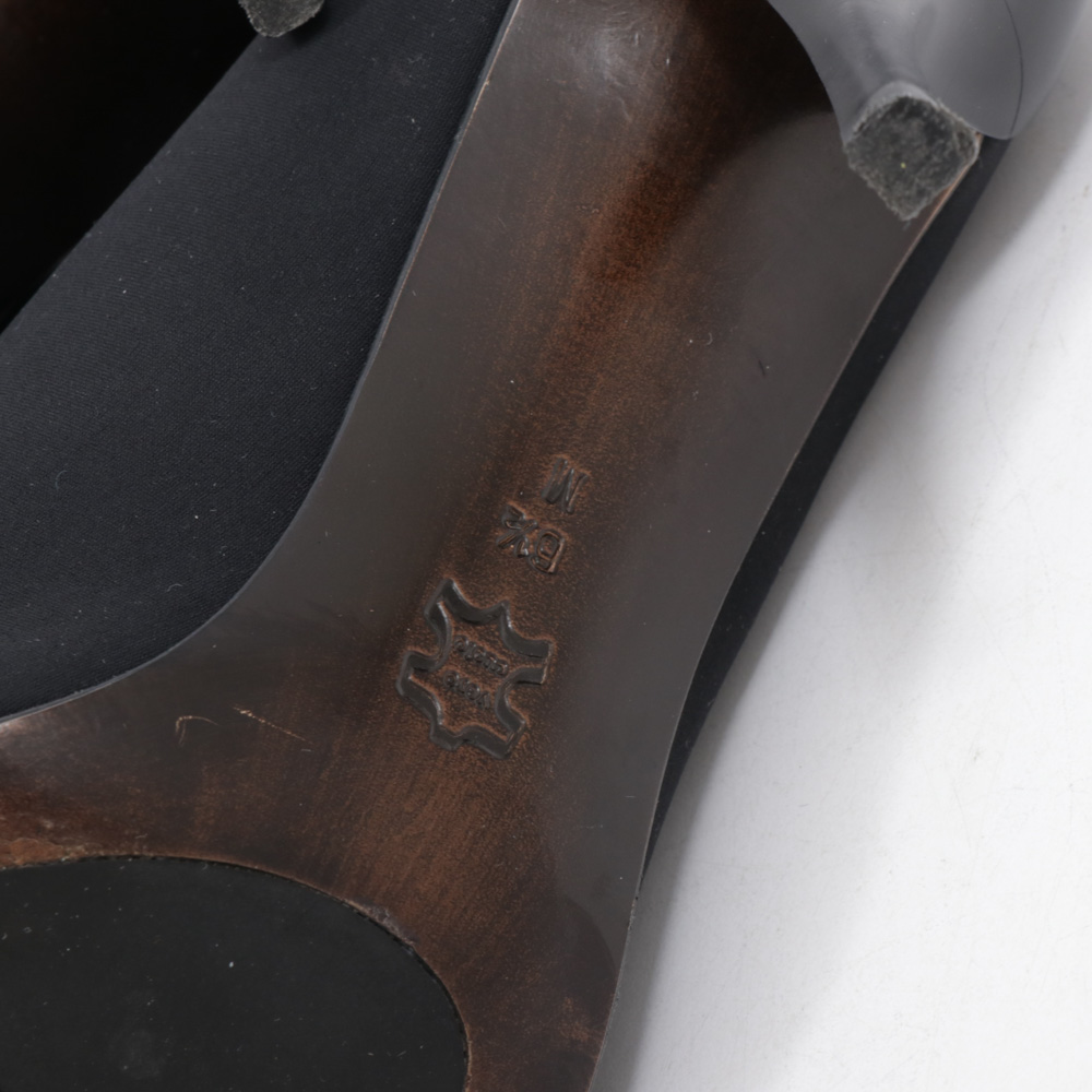 Donald J Pliner Black Slip-On Pointed Toe High Heel Booties