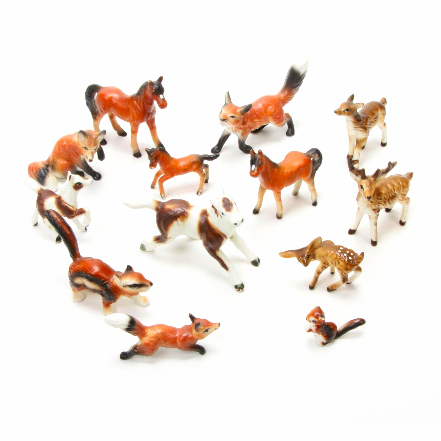 Porcelain Miniature Animal Figurines