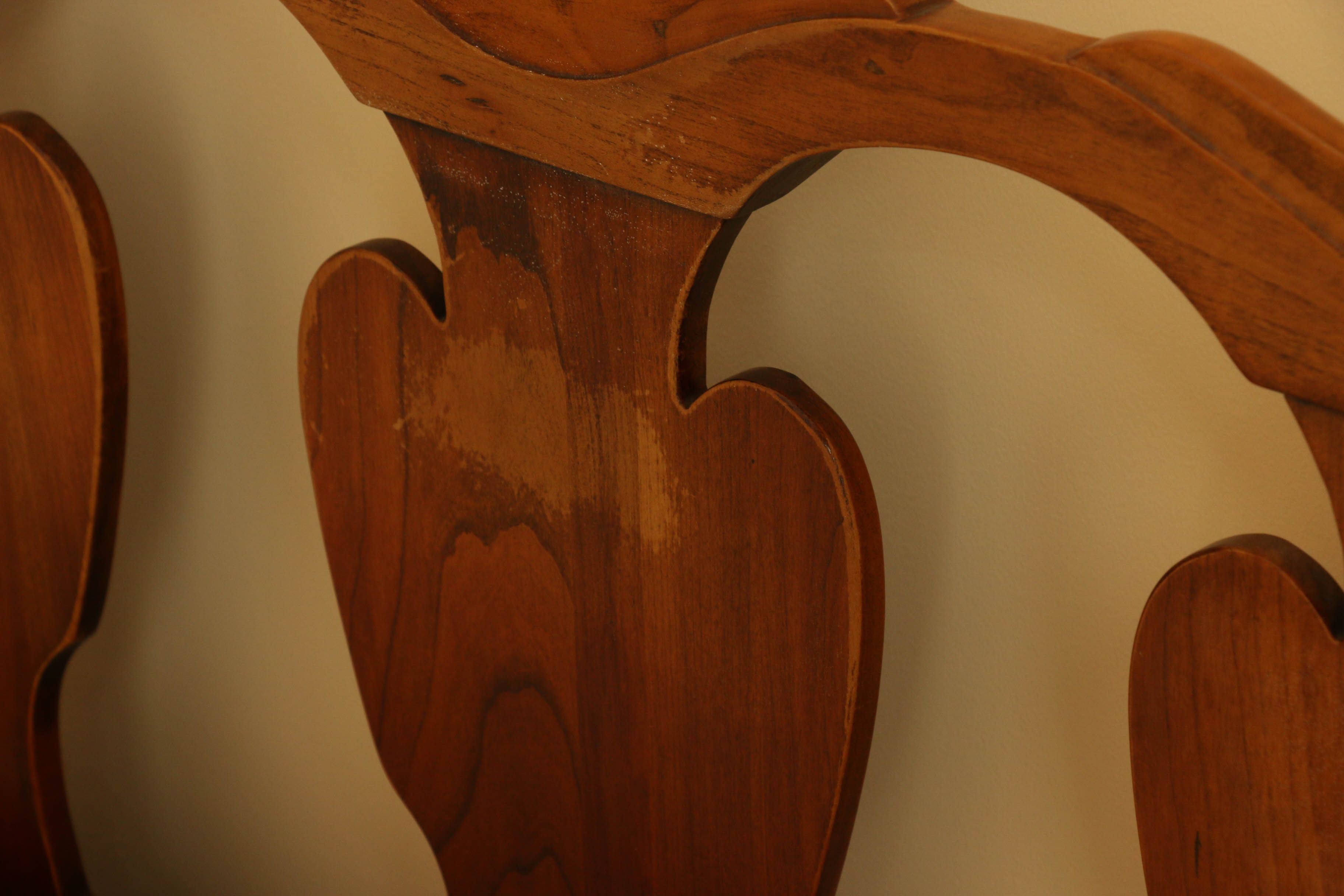 King Size Cherry Headboard with Metal Frame