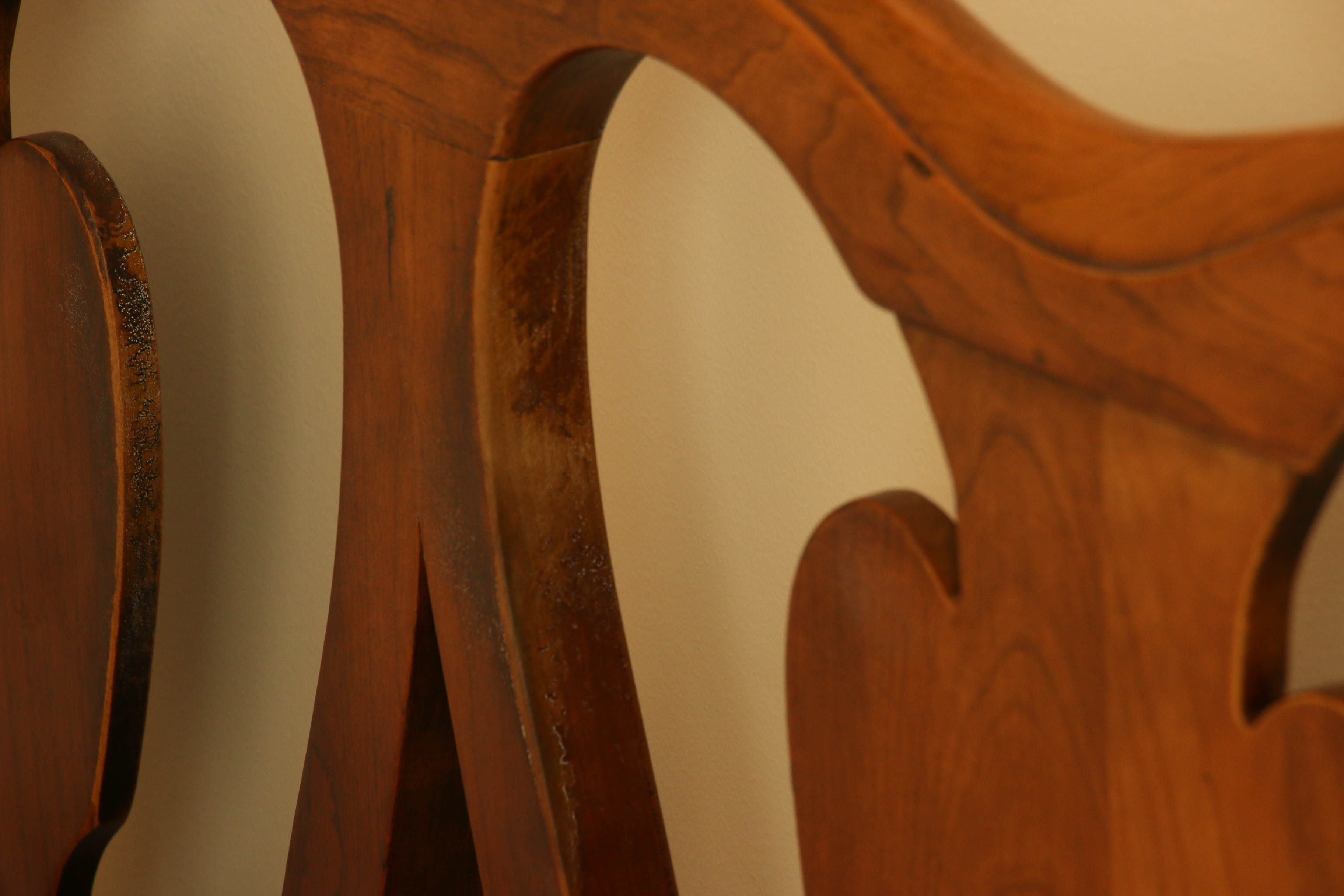 King Size Cherry Headboard with Metal Frame