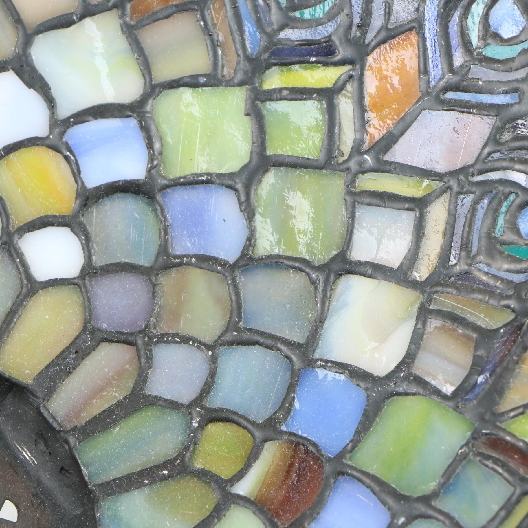 Quoizel Collectibles Tiffany Style Stained Glass Peacock Lampshade