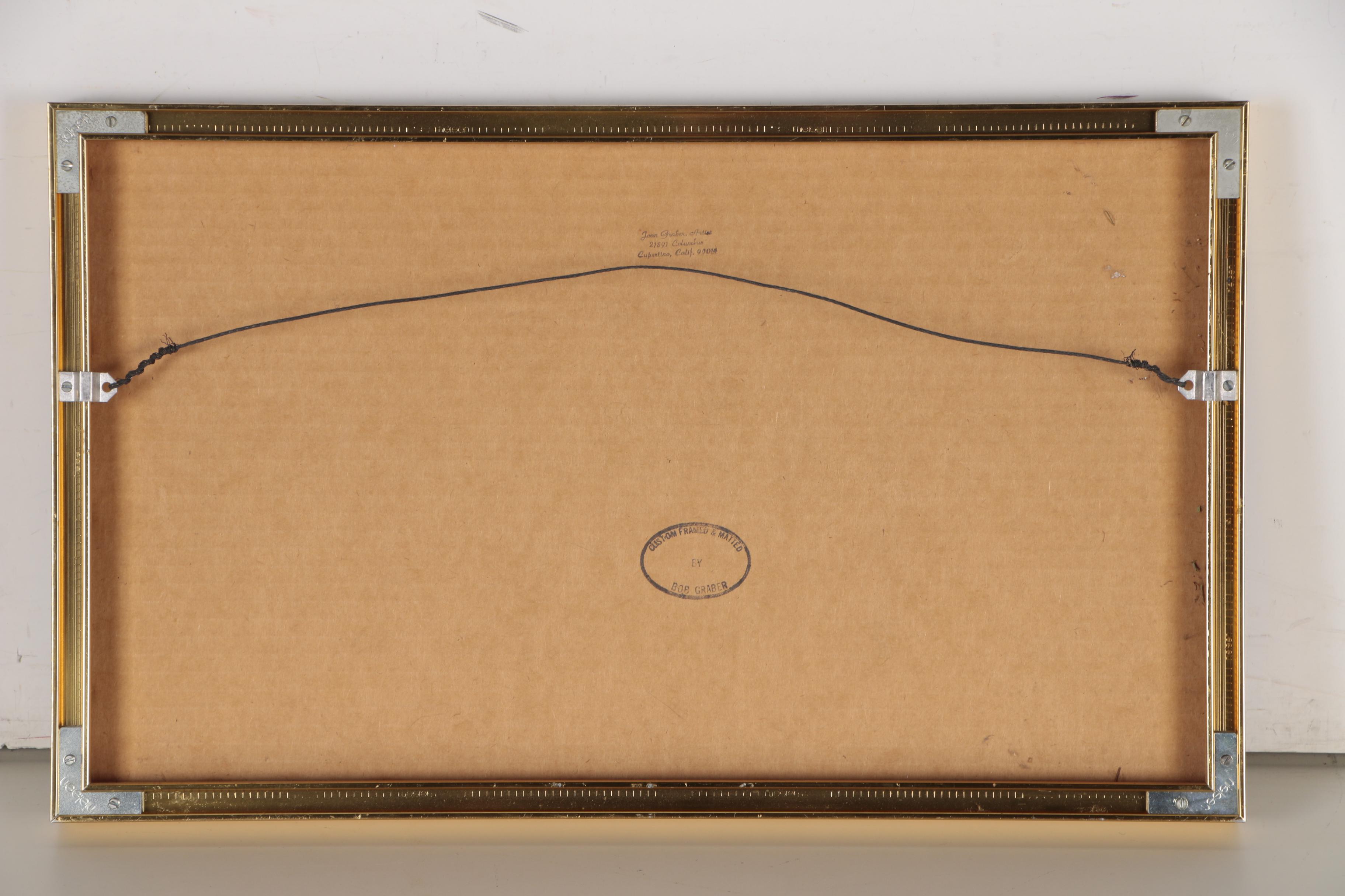 Joan Graber Folk Style Oil Painting of White Rabbit