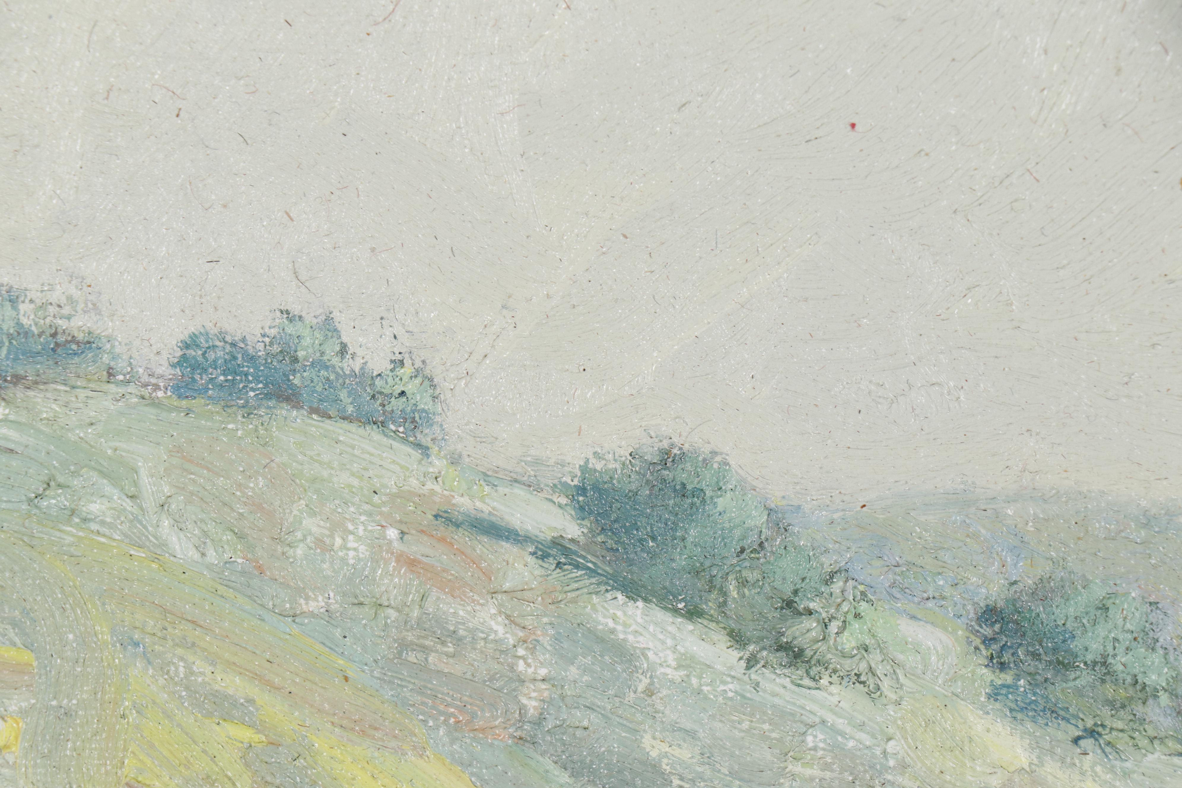 Gary Hartenhoff Oil Painting of a Farm Landscape