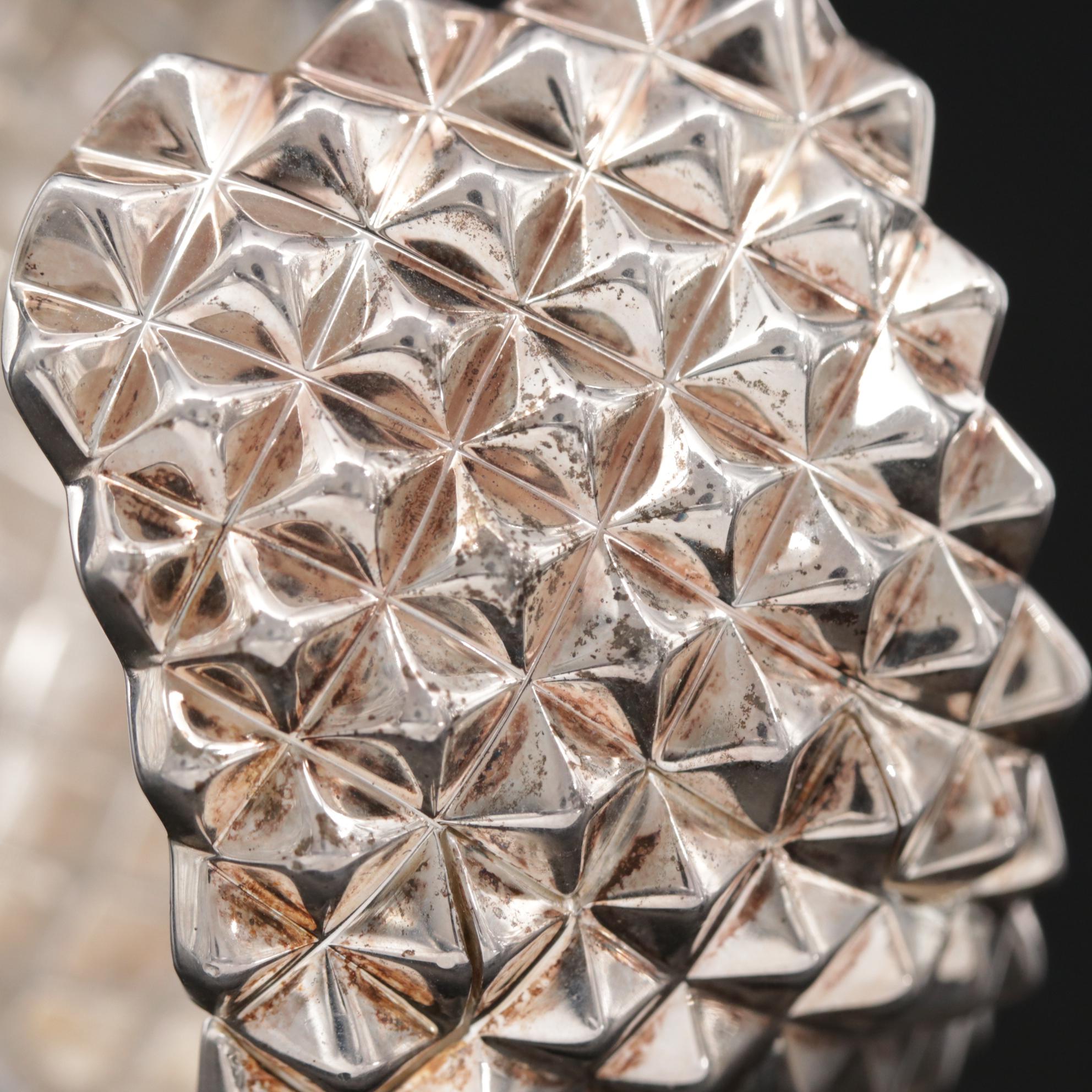 Stephen Webster Sterling Silver Quartz Doublet "Superstud Baroque" Hinged Cuff