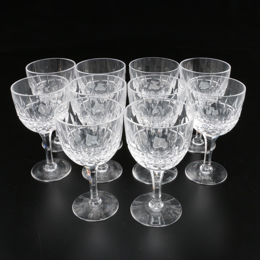 Stuart Crystal "Clifton Park" Claret Wine Glasses, 1955–1984