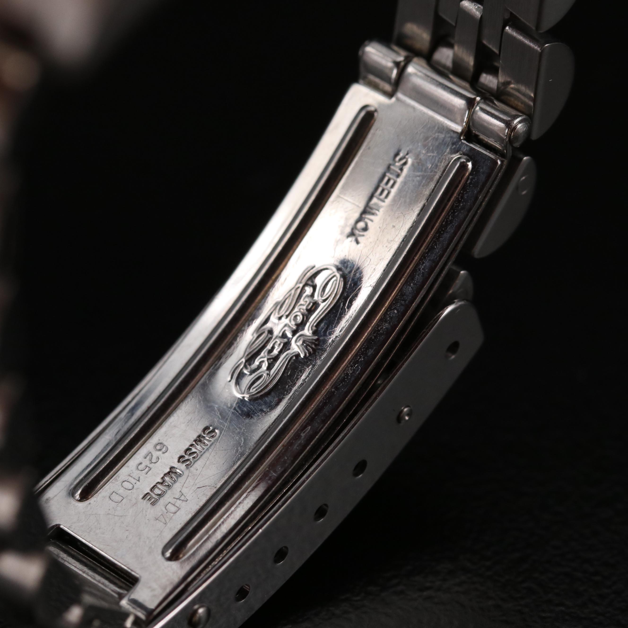 Rolex Datejust Stainless Steel and 18K Gold Watch with Rhodium Diamond Dial