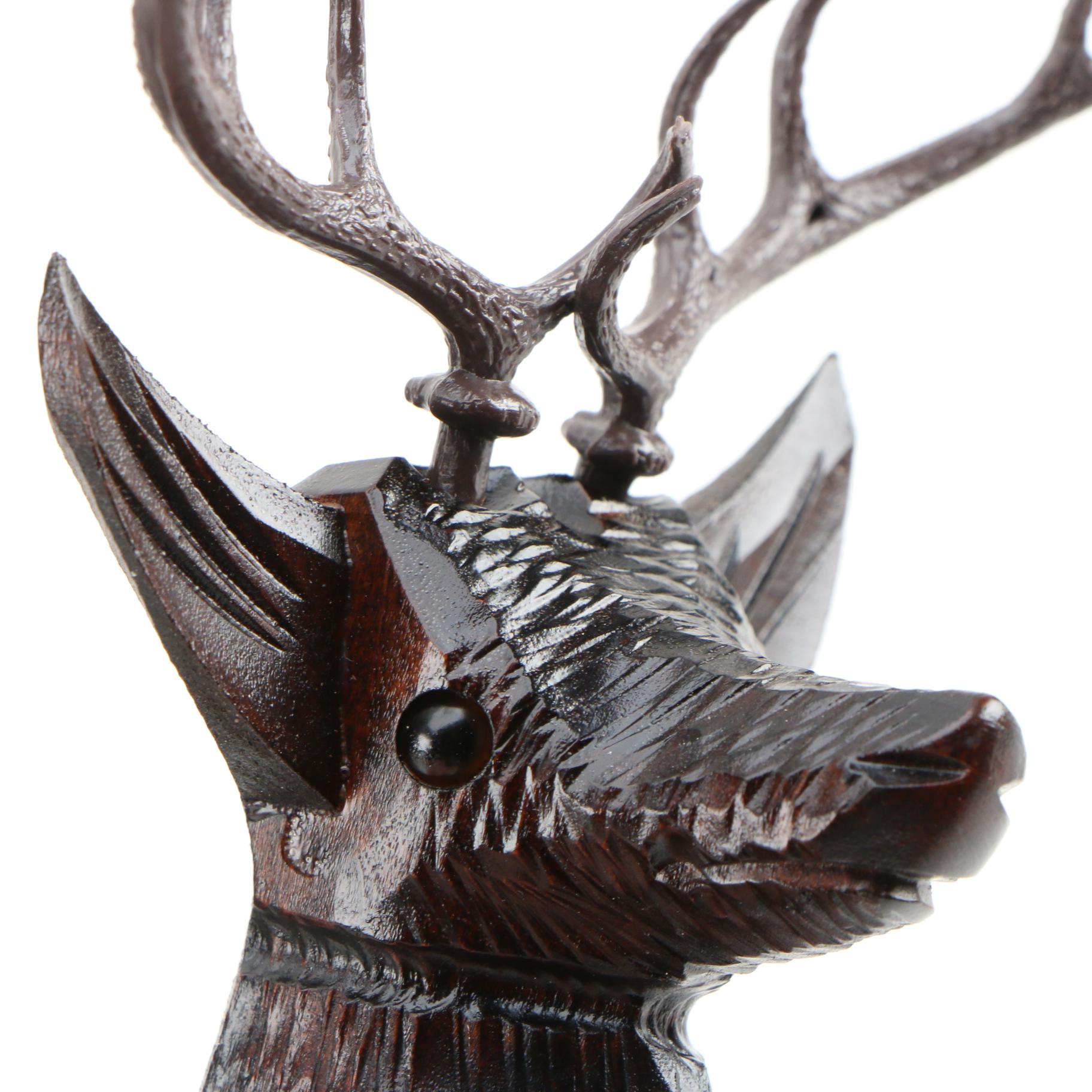 Hubert Herr German Black Forest  Decorative Leaf and Squirrel Motif Cuckoo Clock