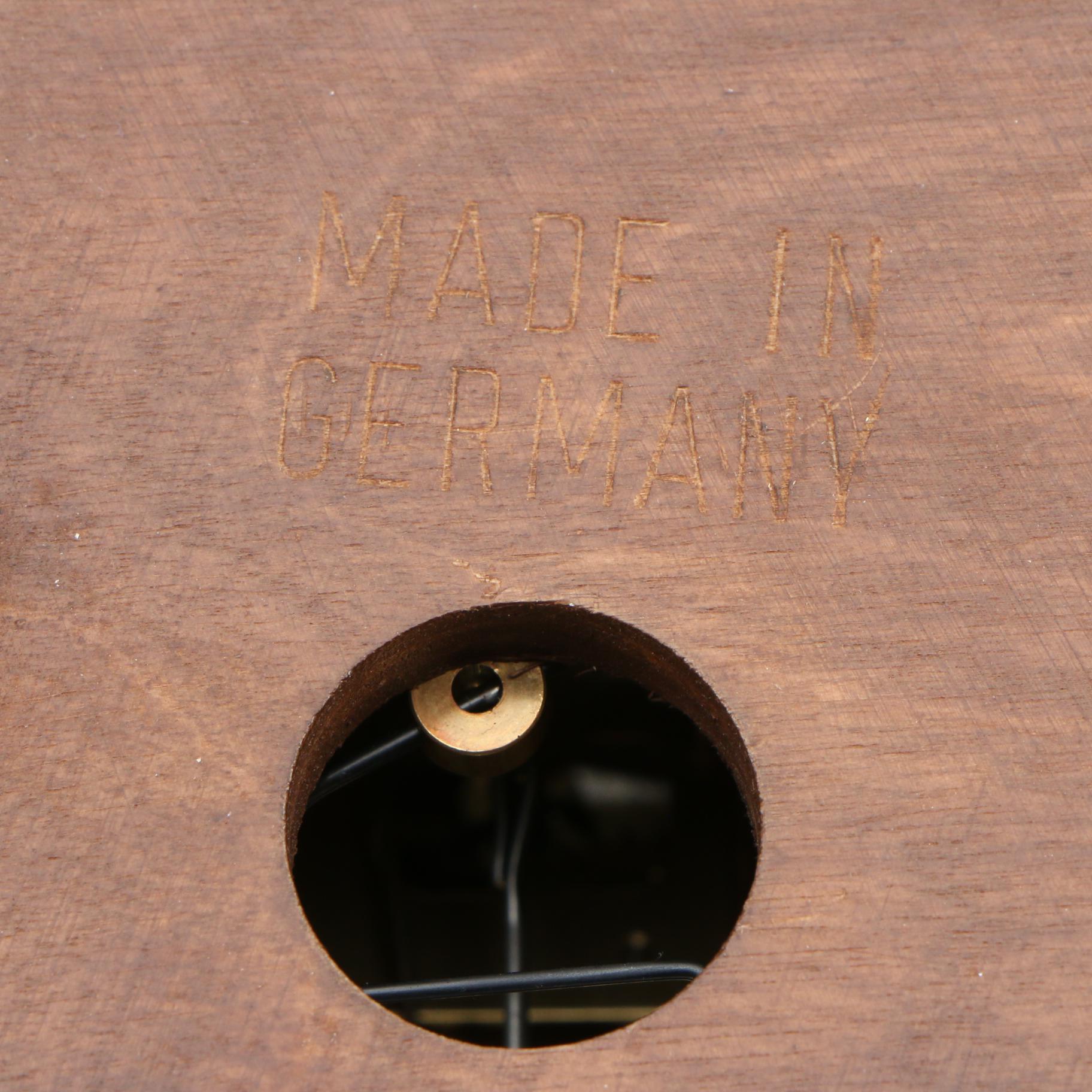 Hubert Herr German Black Forest  Decorative Leaf and Squirrel Motif Cuckoo Clock