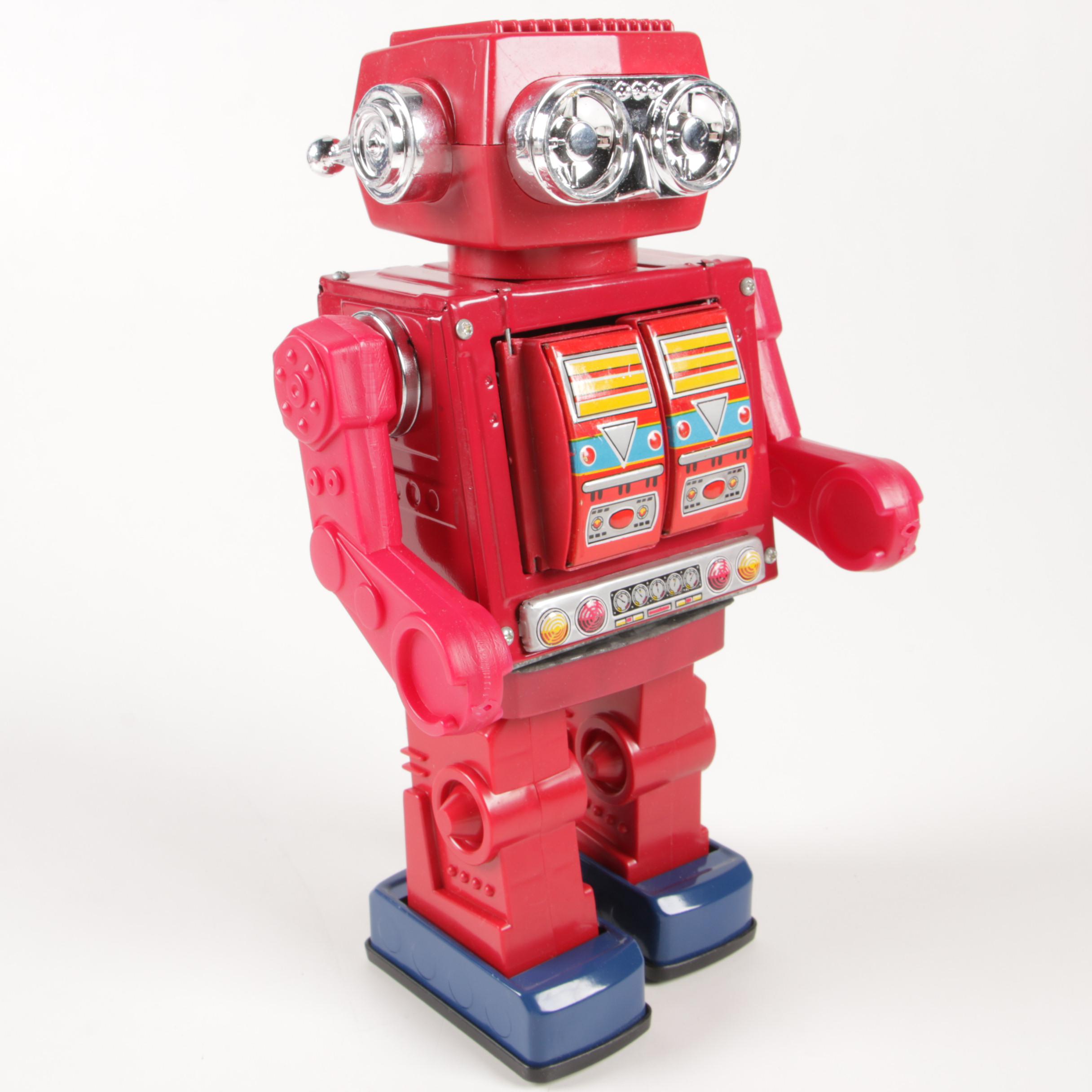 S.M. J. Rotate-O-Matic Super Astronaut Battery Operated Toy Robot in Box, 1960s