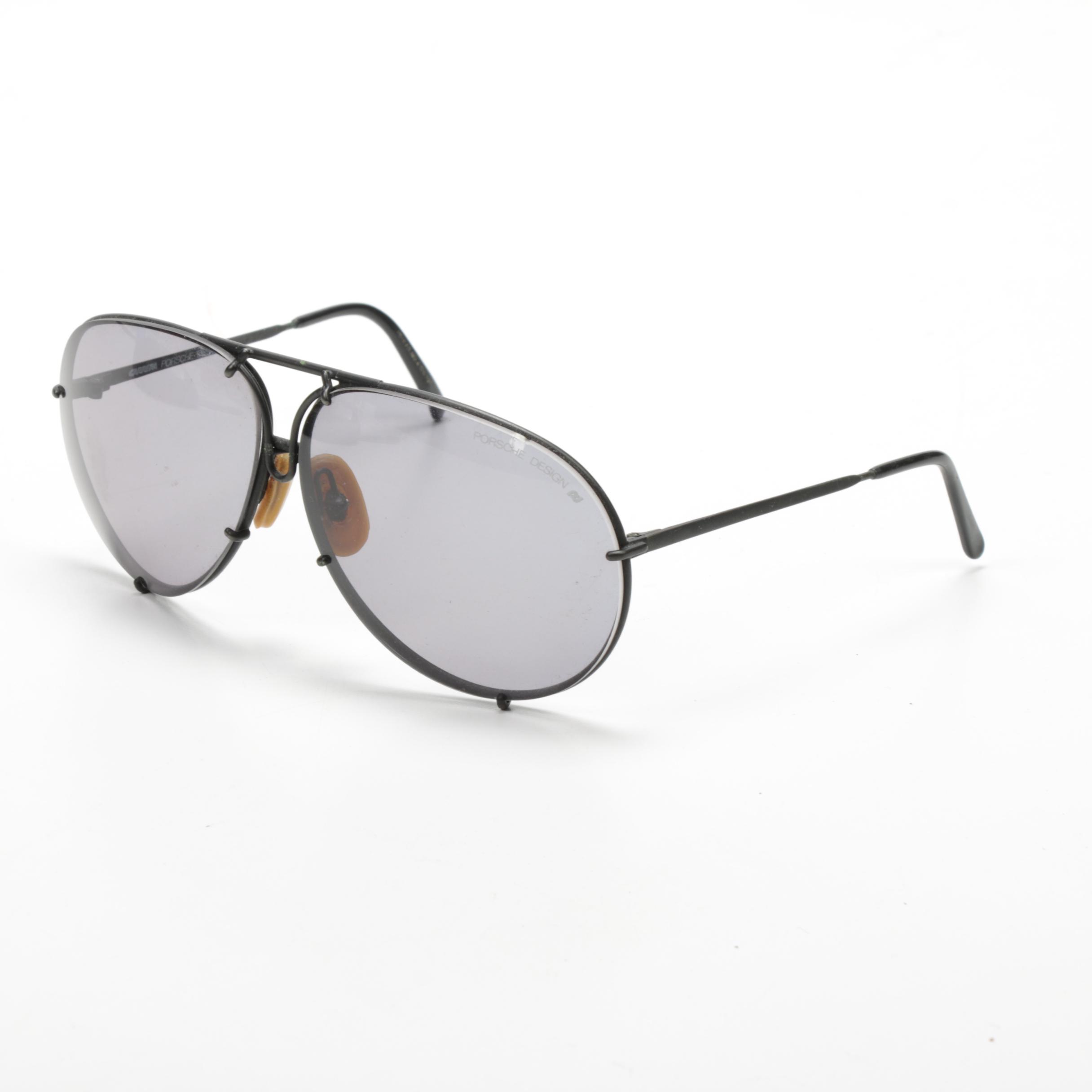 Porsche Design by Carrera Aviator Sunglasses with Replacement Lenses and Case