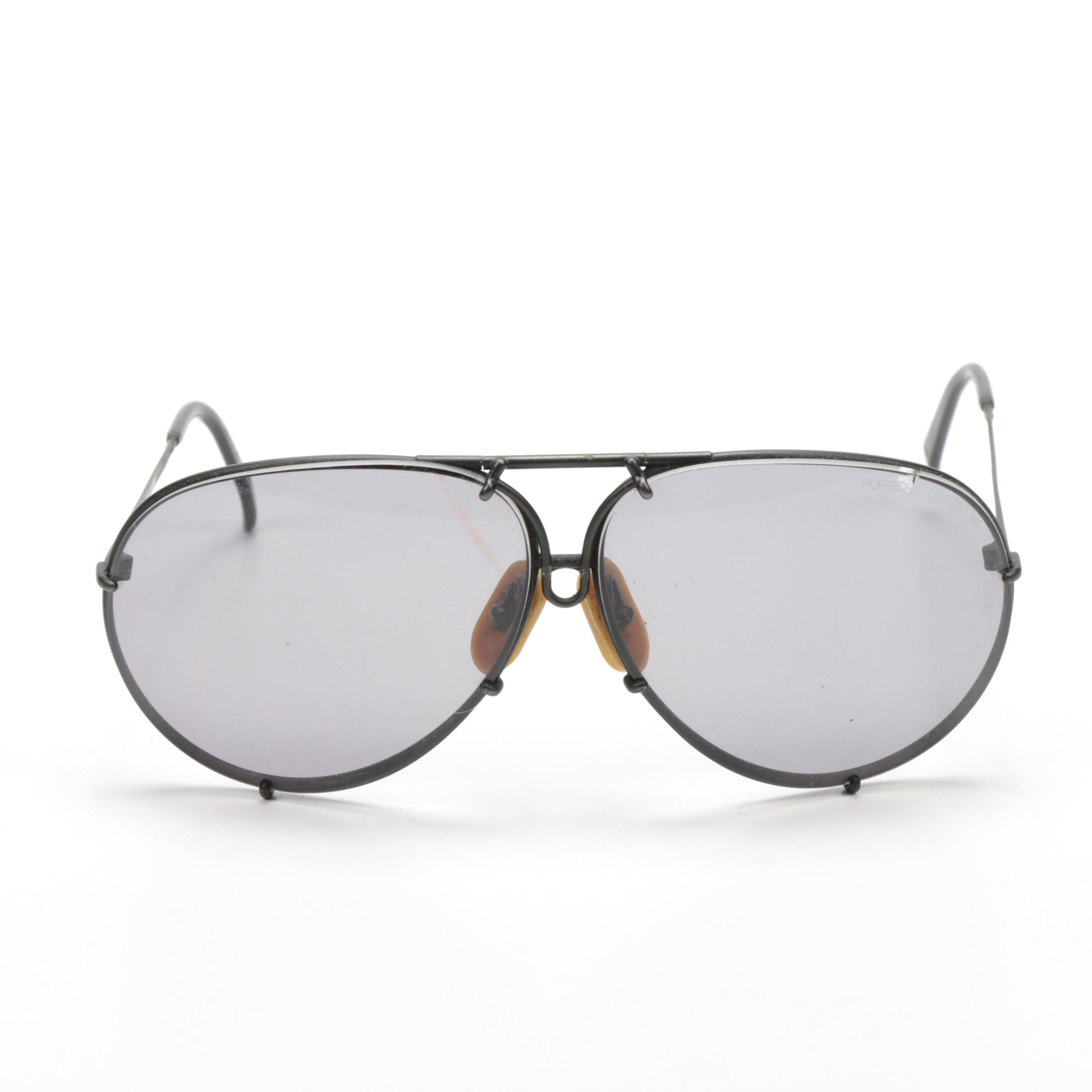 Porsche Design by Carrera Aviator Sunglasses with Replacement Lenses and Case