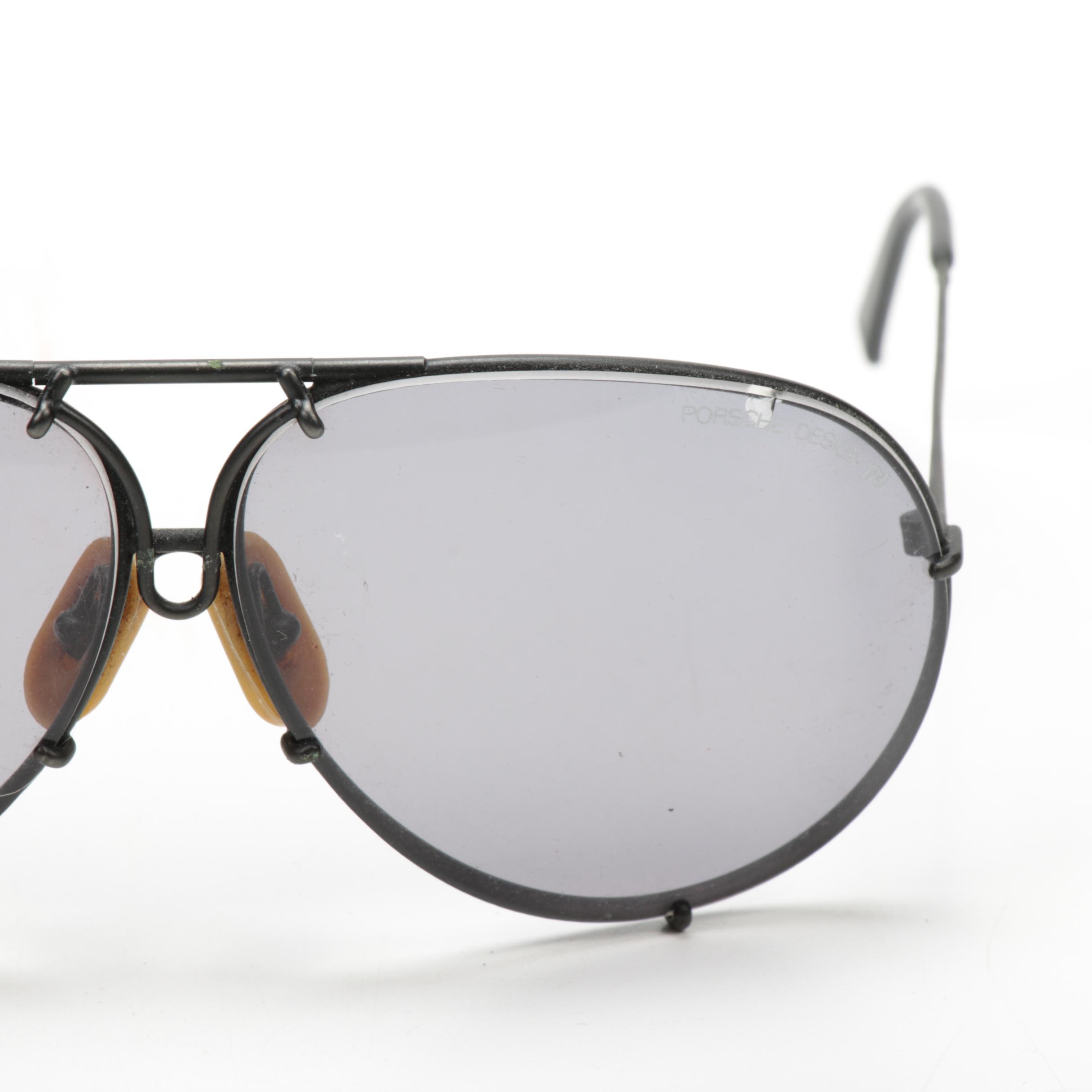 Porsche Design by Carrera Aviator Sunglasses with Replacement Lenses and Case