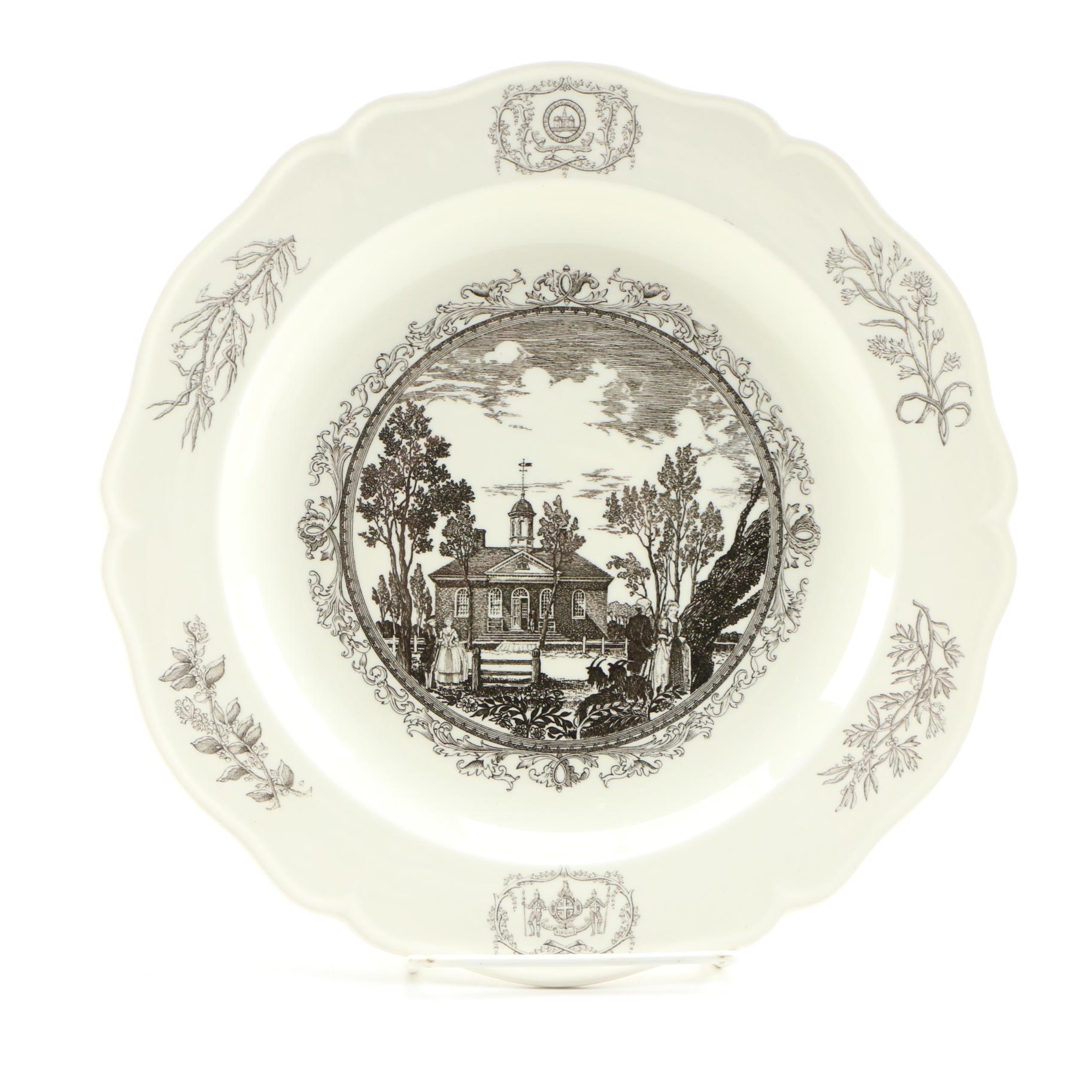 Wedgwood Williamsburg Va. Creamware Plates, 1950's