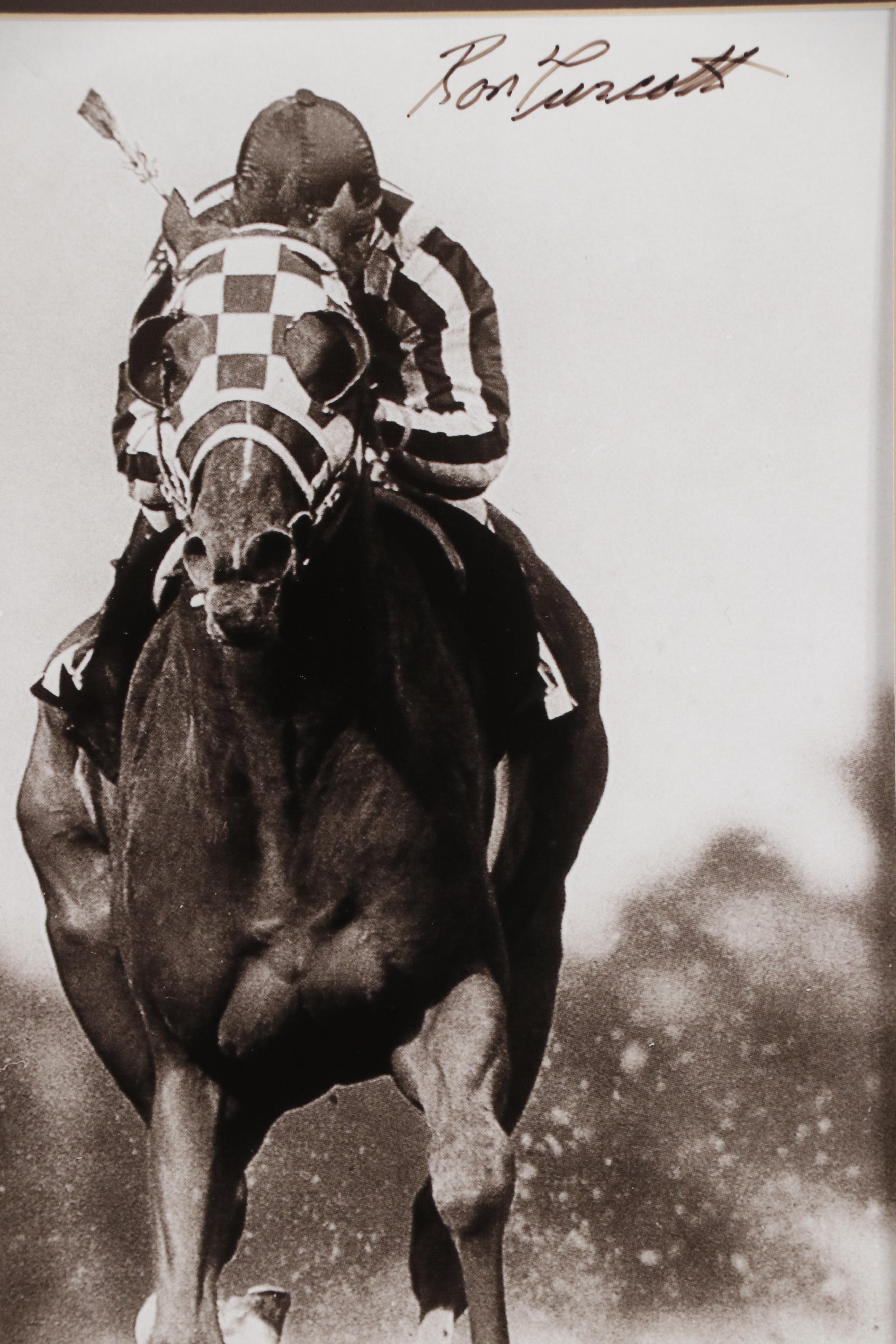 Ron Turcotte Signed Secretariat Photo Print