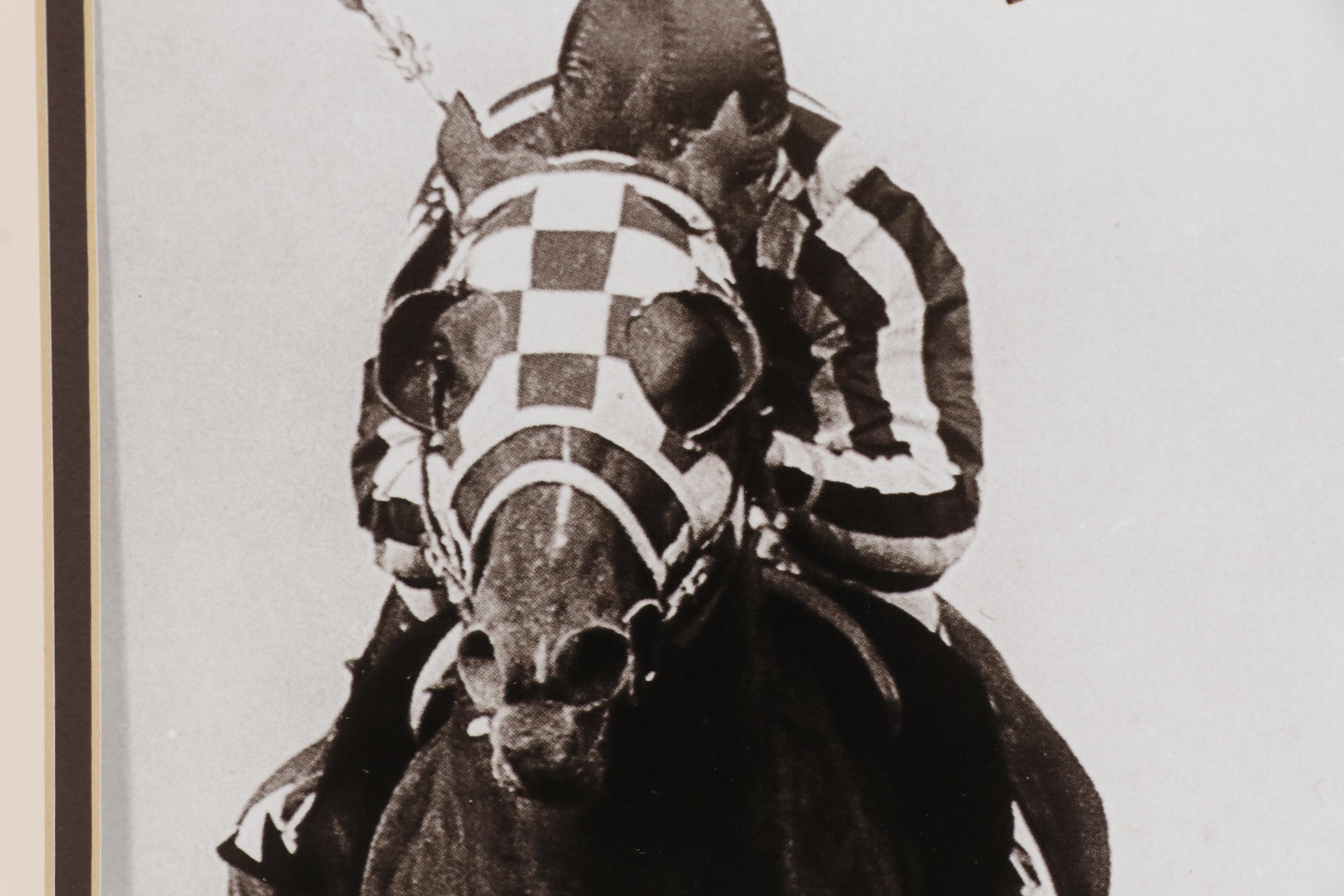 Ron Turcotte Signed Secretariat Photo Print