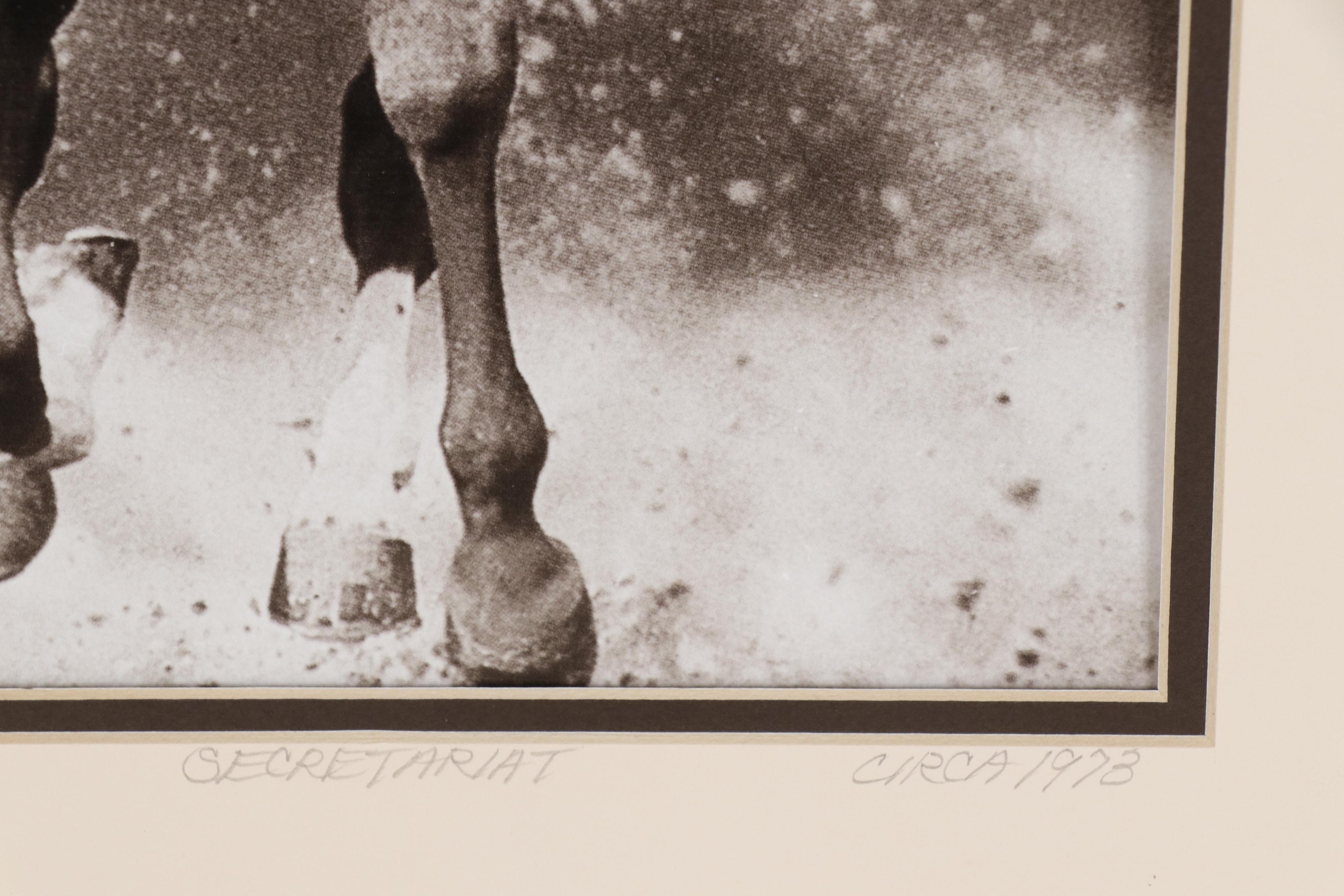 Ron Turcotte Signed Secretariat Photo Print