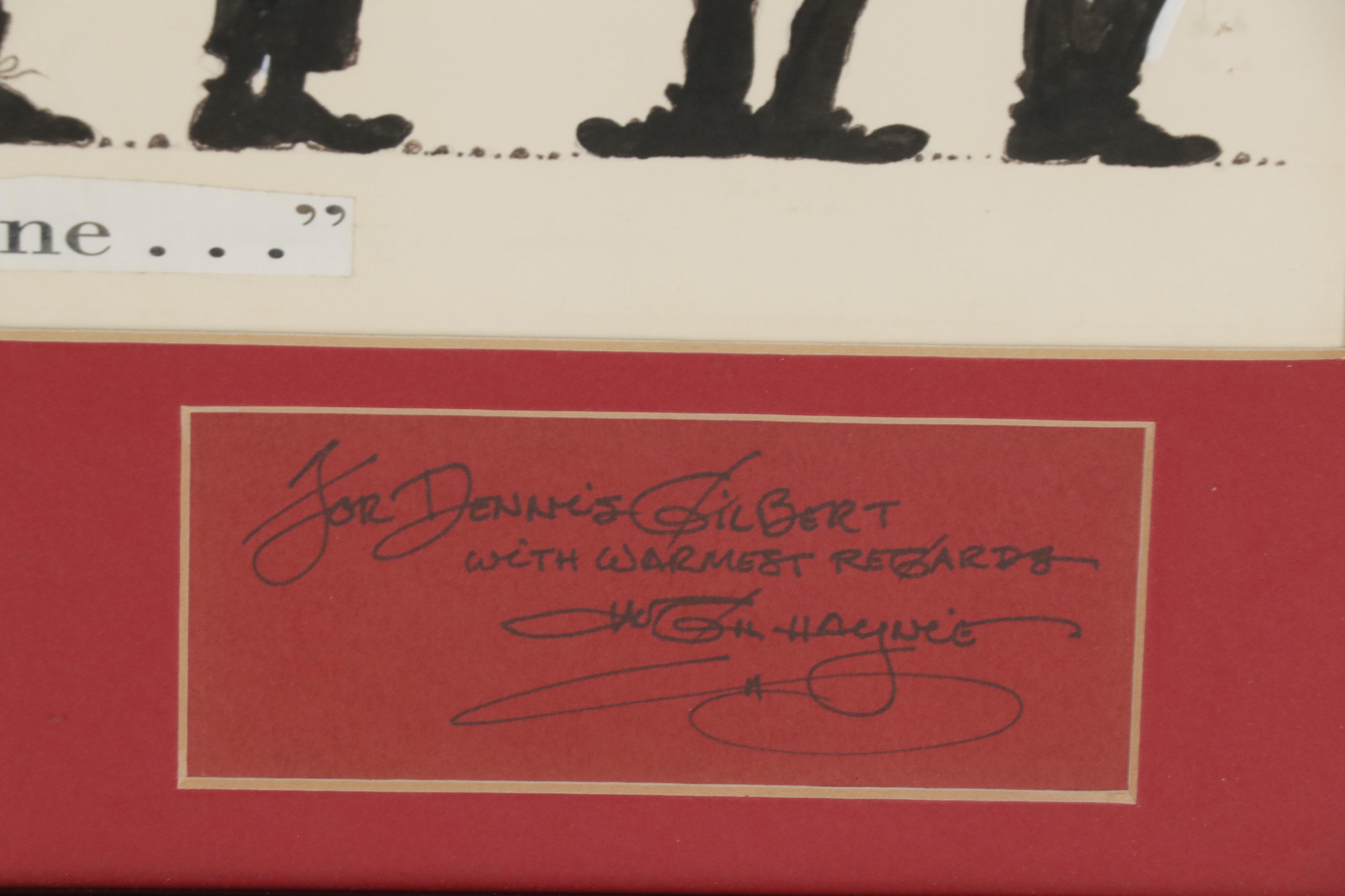 Hugh Haynie Political Cartoon Drawing of Ronald Reagan