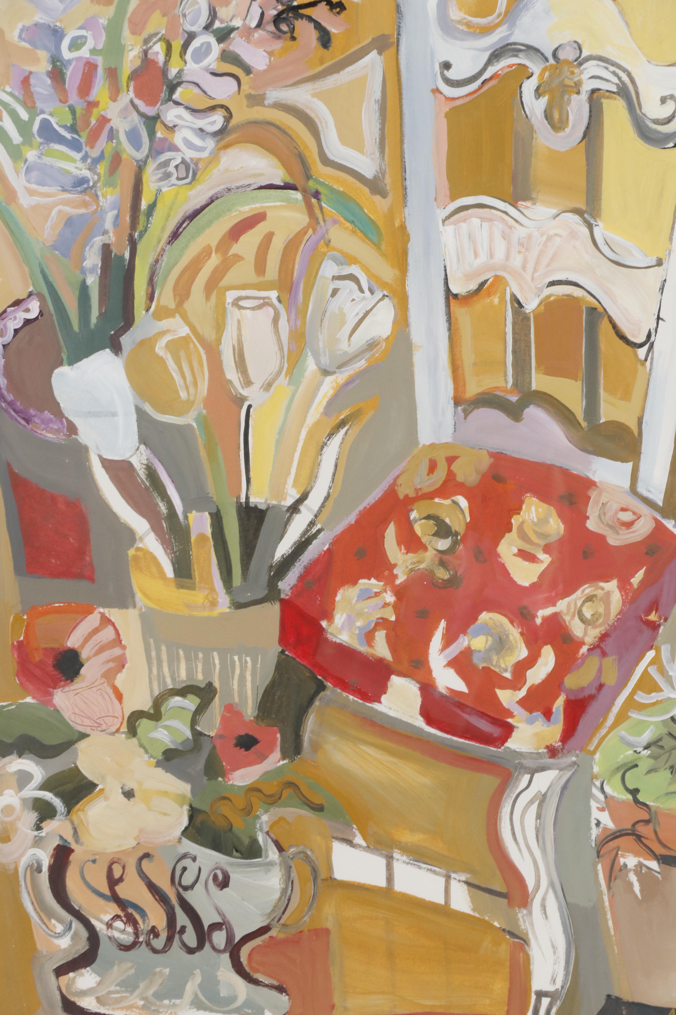 Amy Giust Acrylic Painting "Sitting Pretty"