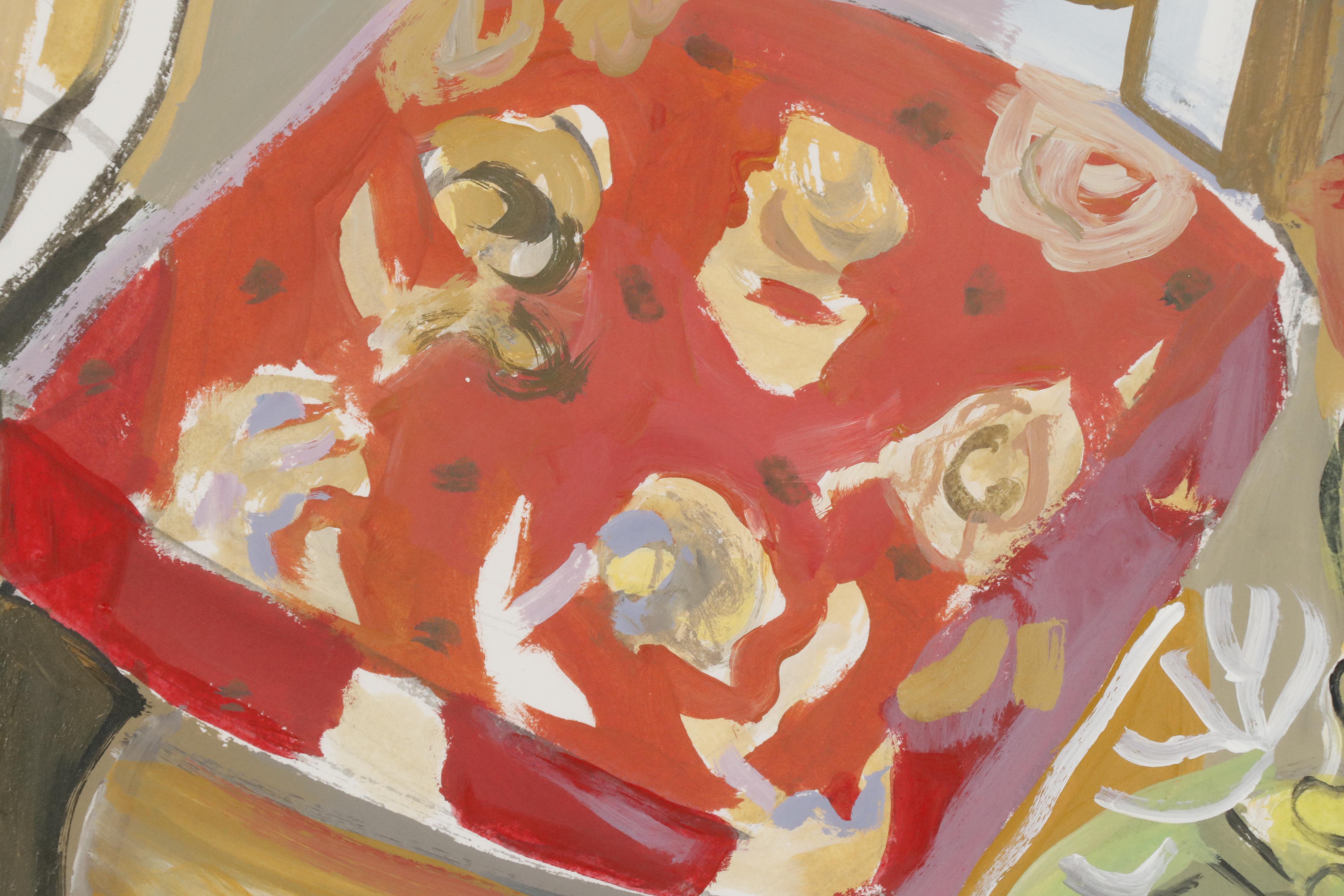 Amy Giust Acrylic Painting "Sitting Pretty"