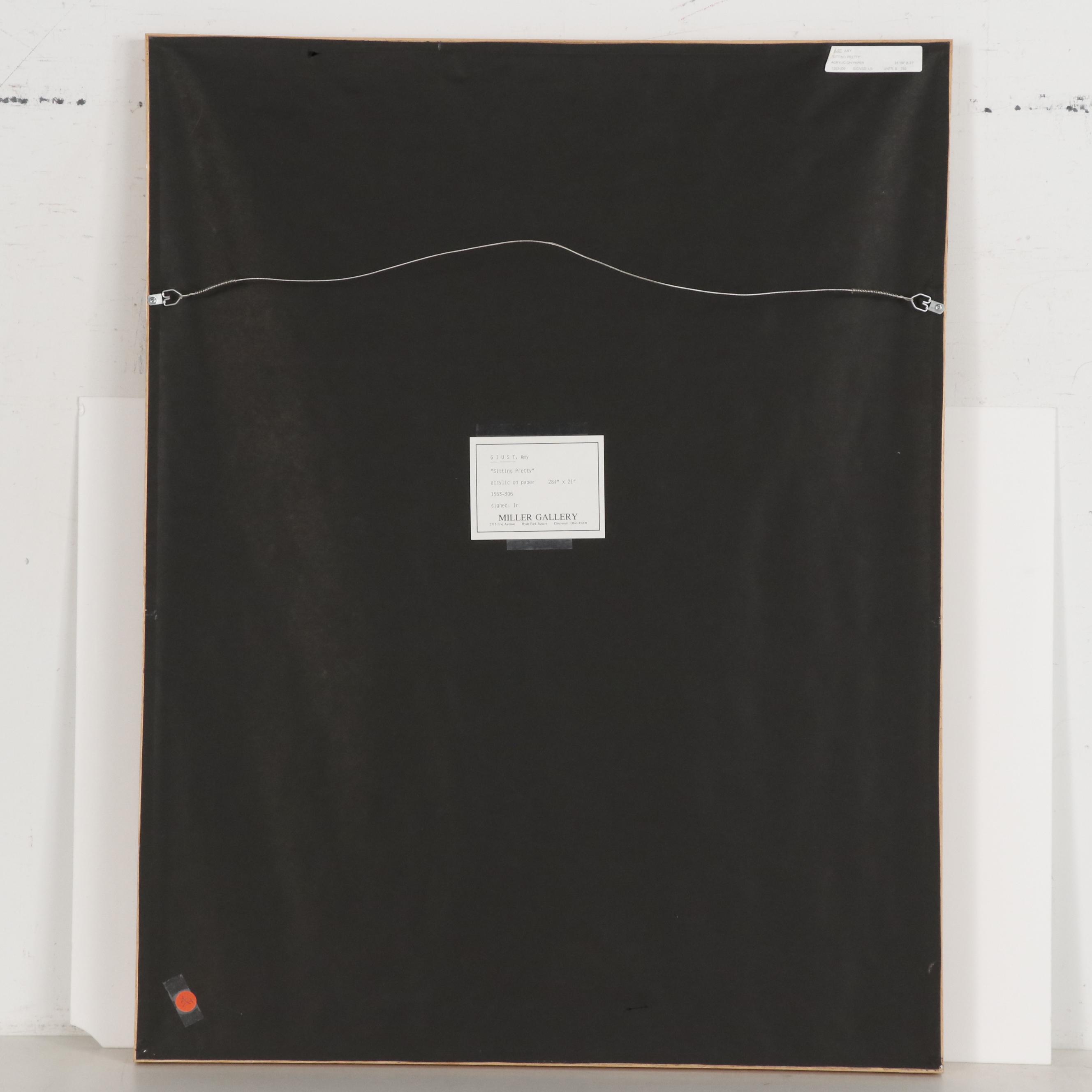 Amy Giust Acrylic Painting "Sitting Pretty"