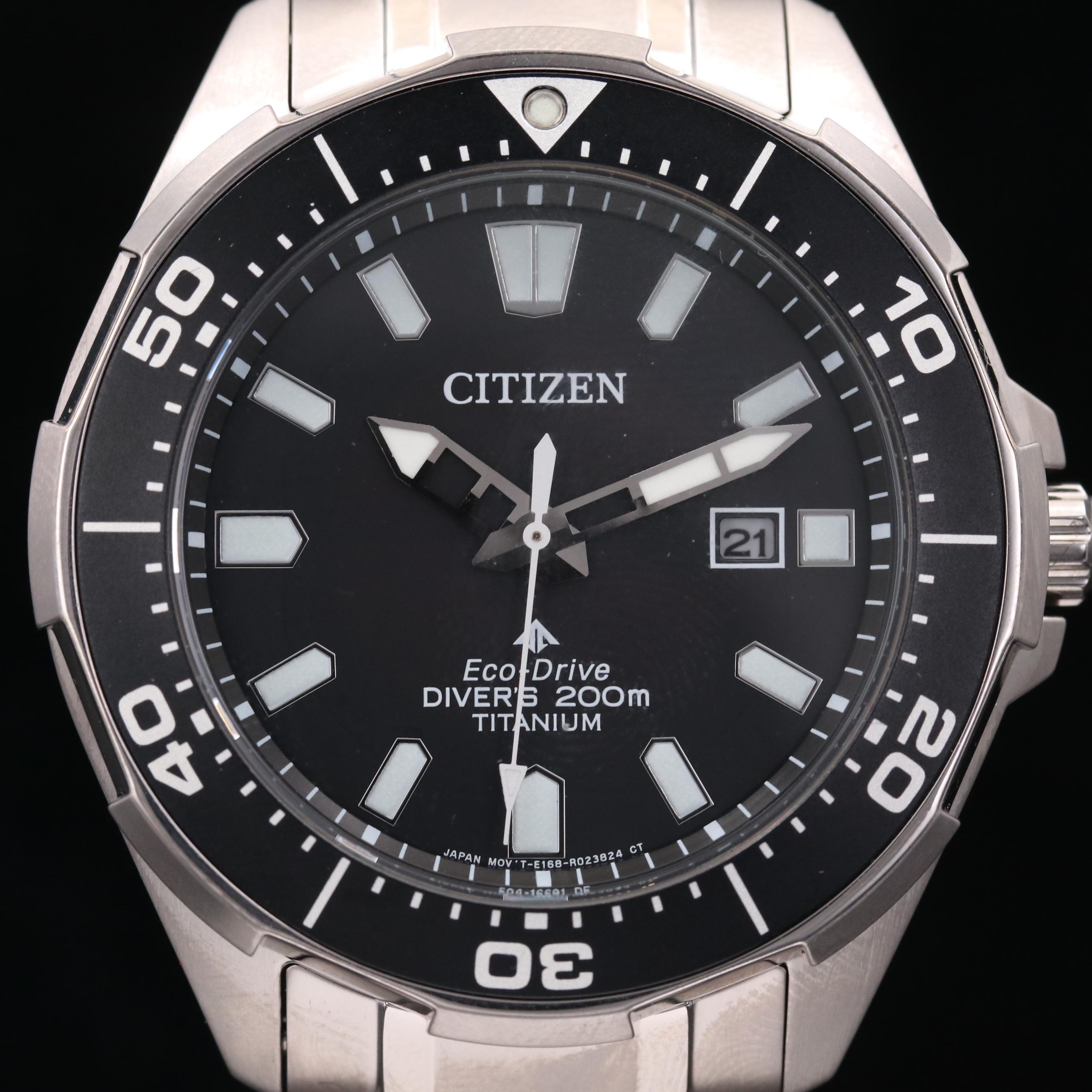 Citizen Eco-Drive Promaster Diver Titanium Watch