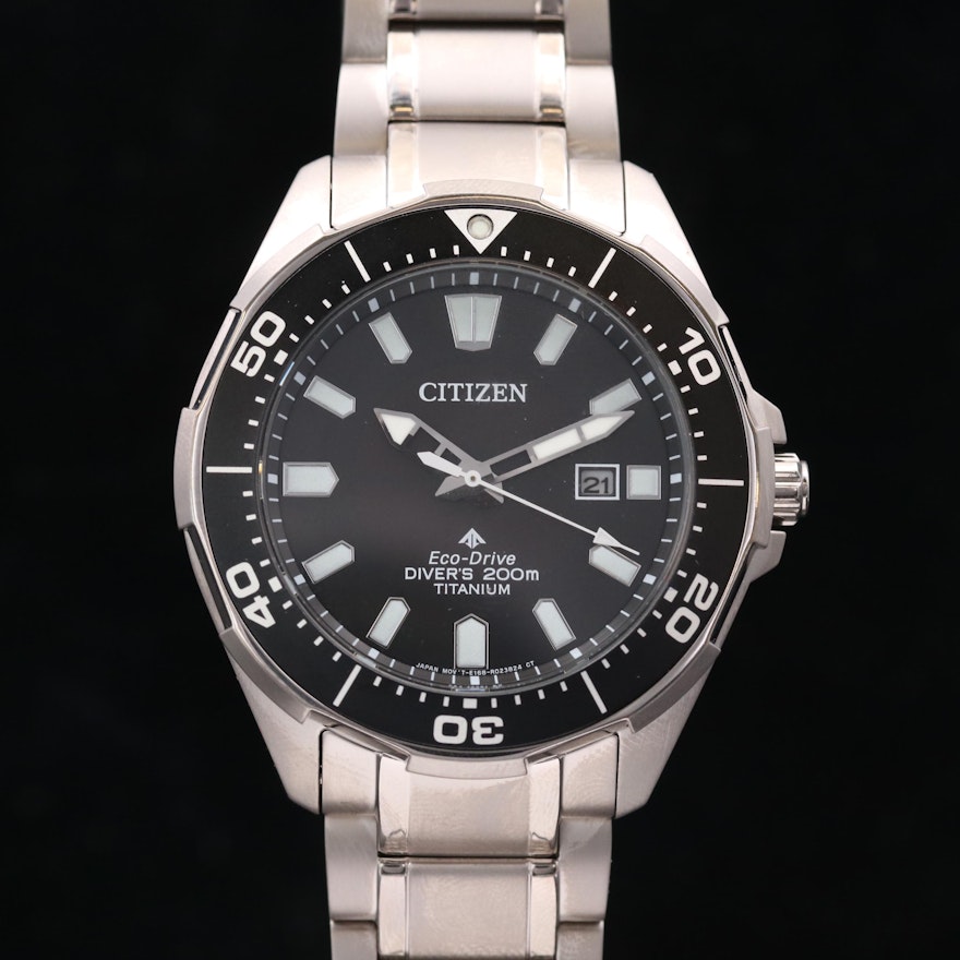 Citizen Eco-Drive Promaster Diver Titanium Wristwatch
