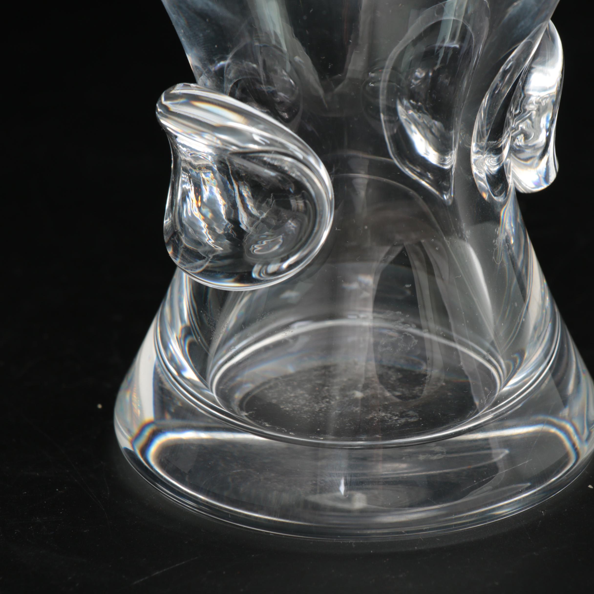 Steuben Art Glass "Bouquet" Vase Designed by George Thompson, Mid/Late 20th C.