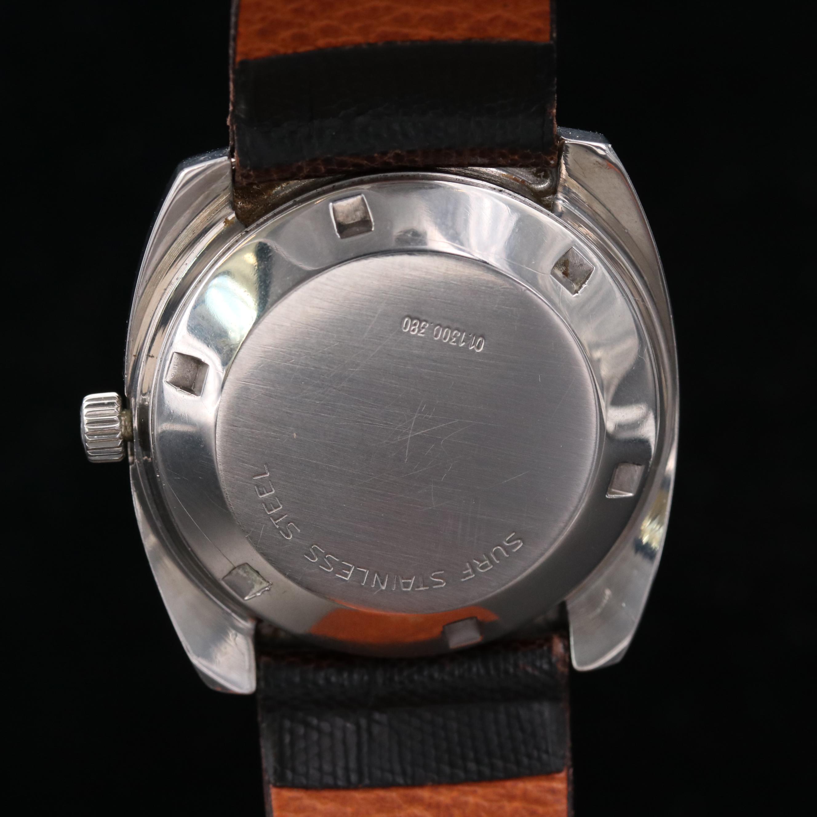 Vintage Movado/Zenith Surf Stainless Steel Automatic Watch