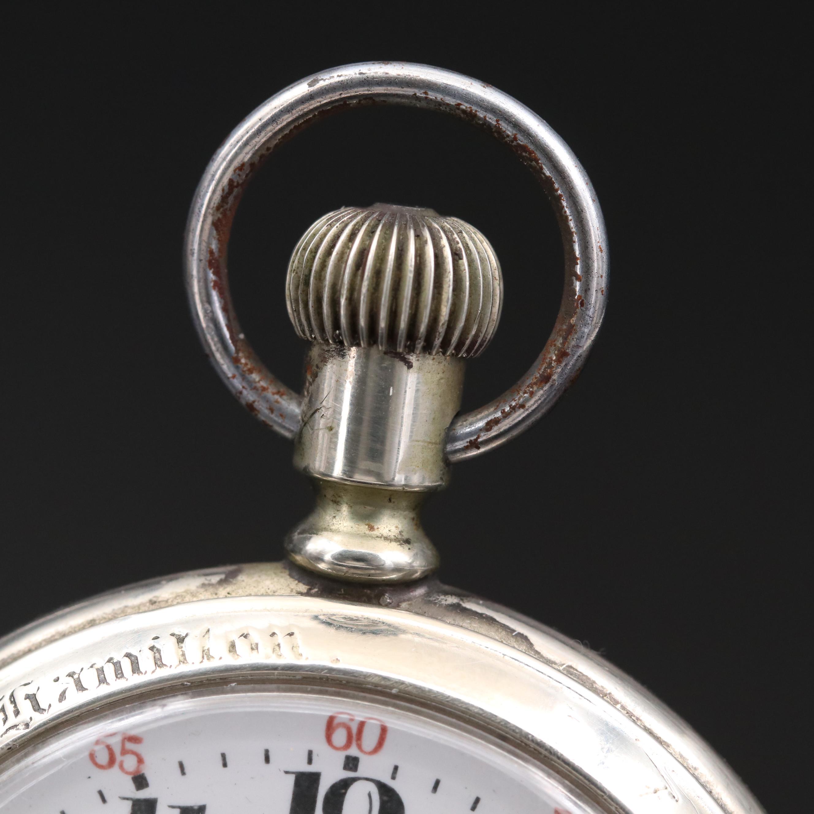 Vintage Hamilton Railroad Grade Pocket Watch, 1930