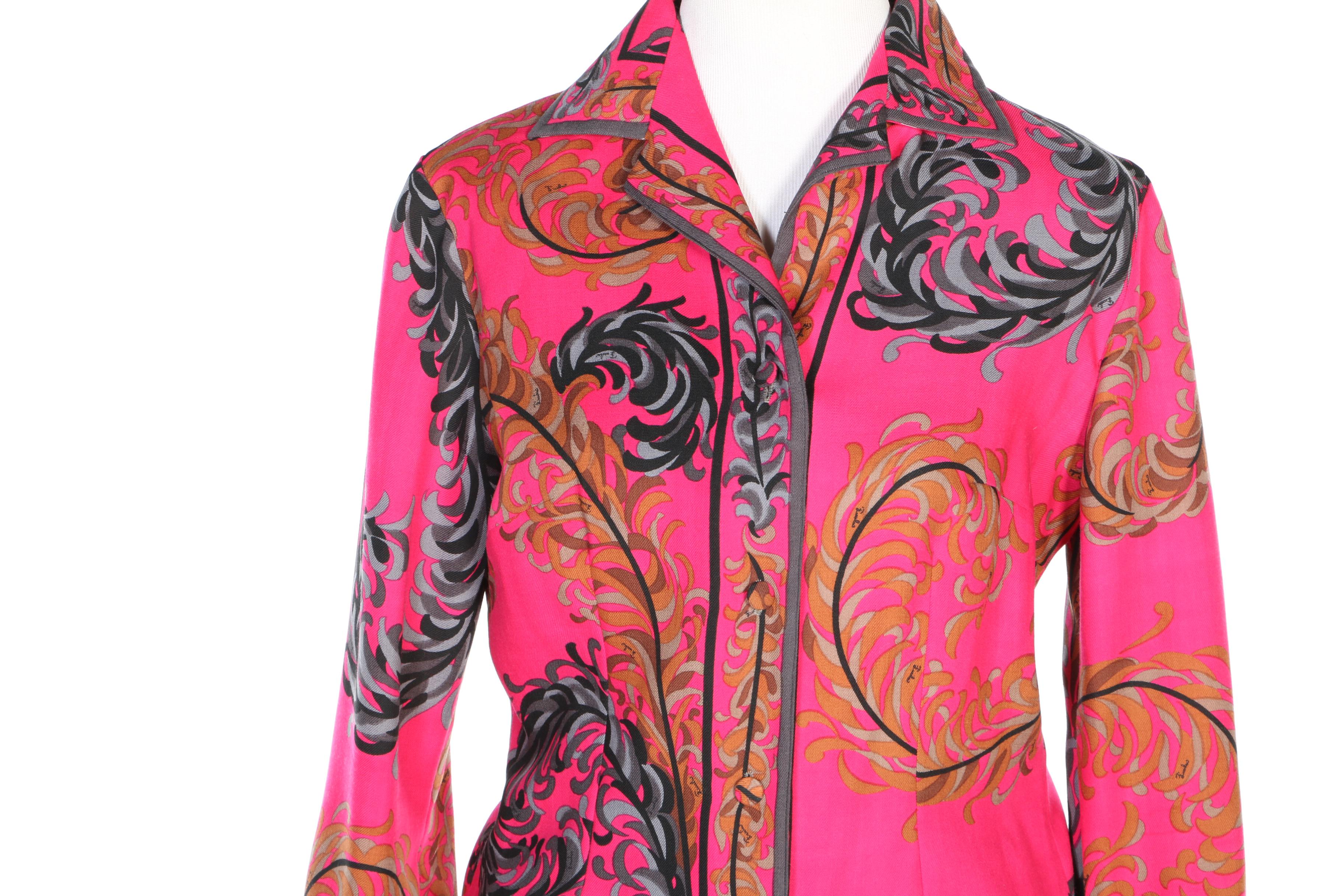 Emilio Pucci for Saks Fifth Avenue Wool and Velvet Separates, 1960s Vintage