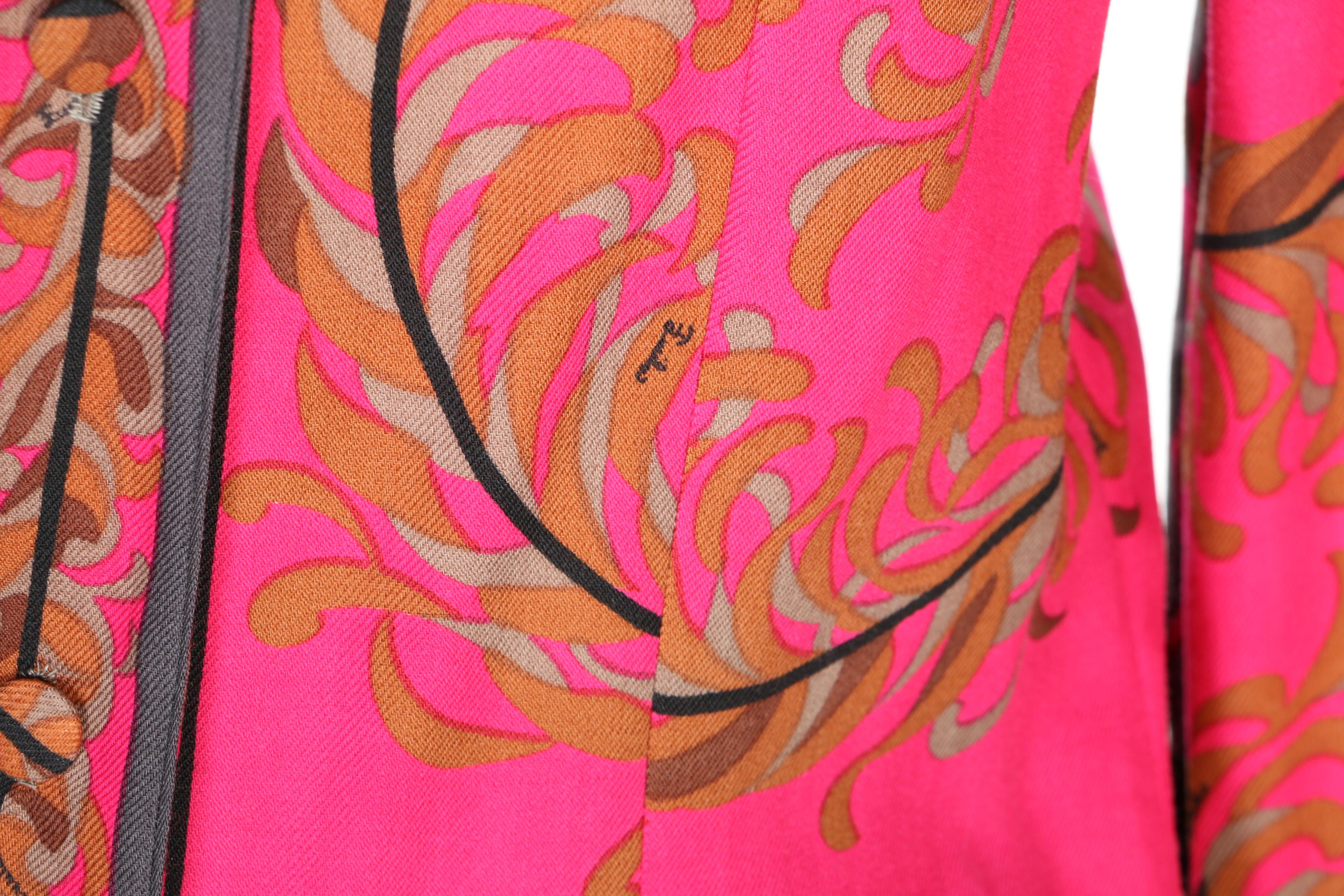 Emilio Pucci for Saks Fifth Avenue Wool and Velvet Separates, 1960s Vintage