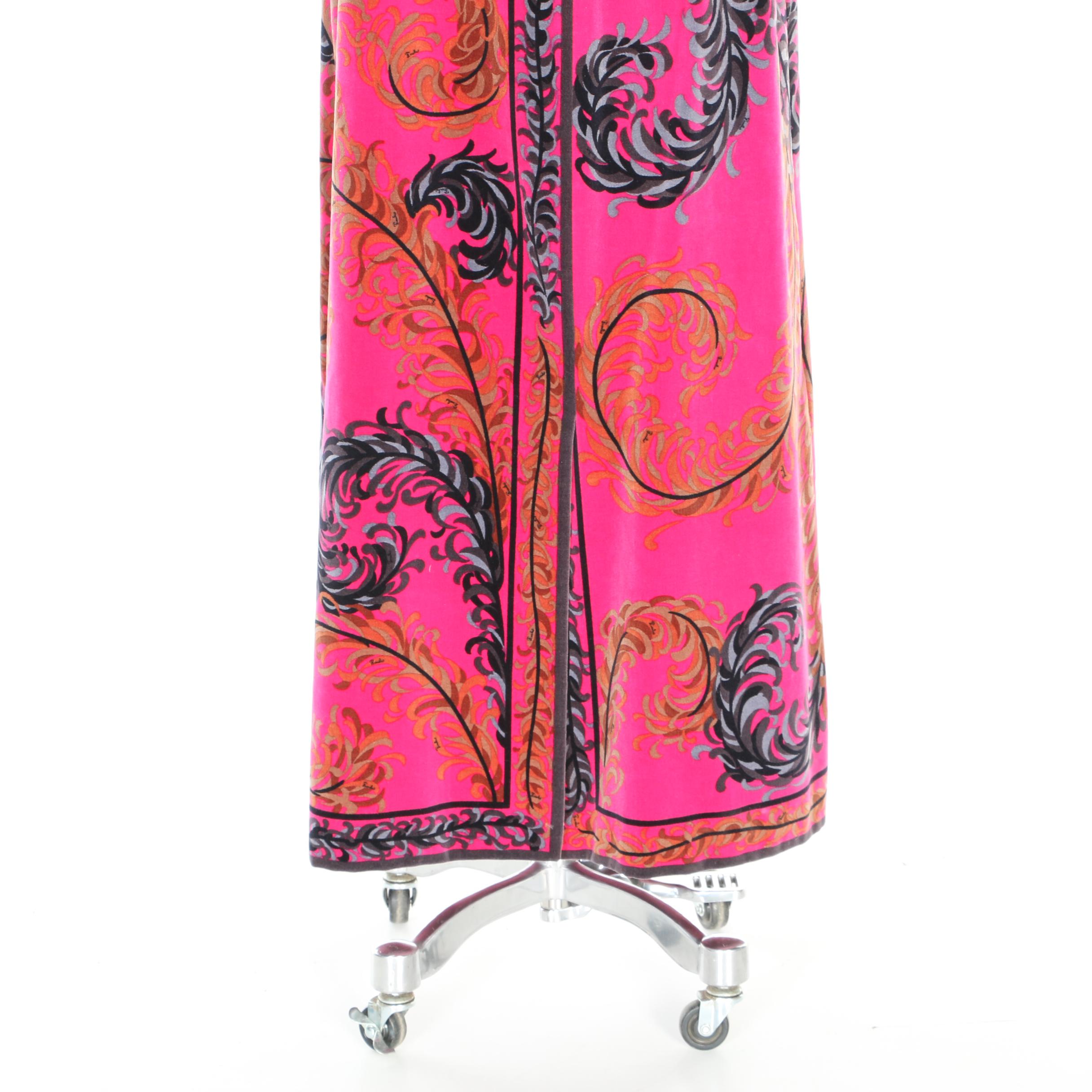 Emilio Pucci for Saks Fifth Avenue Wool and Velvet Separates, 1960s Vintage