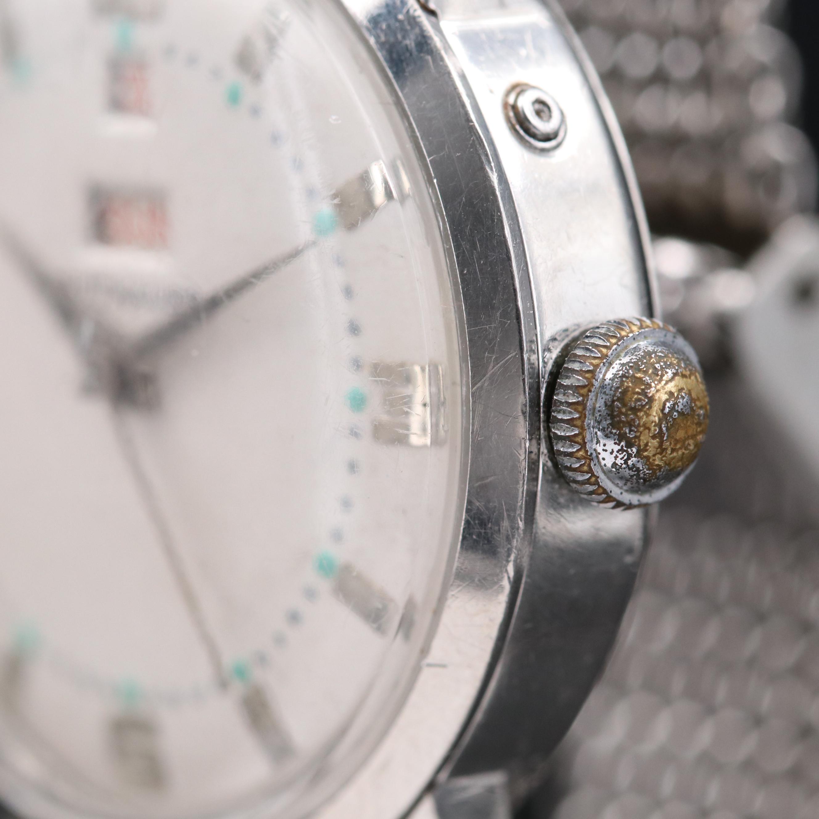 Vintage Wittnauer Calendar Stainless Steel Automatic Watch