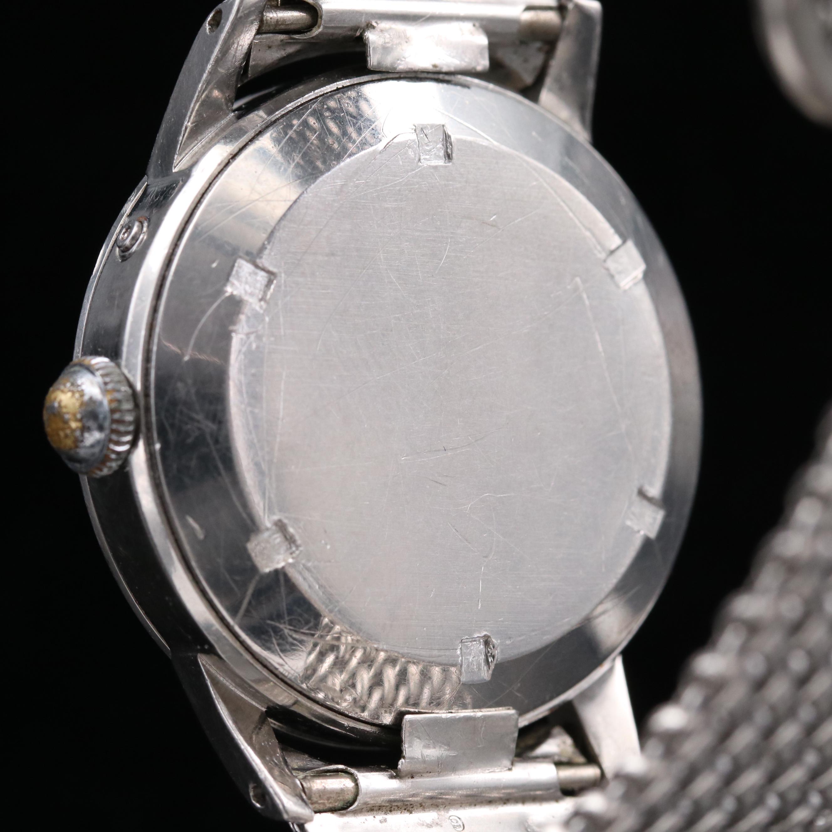 Vintage Wittnauer Calendar Stainless Steel Automatic Watch