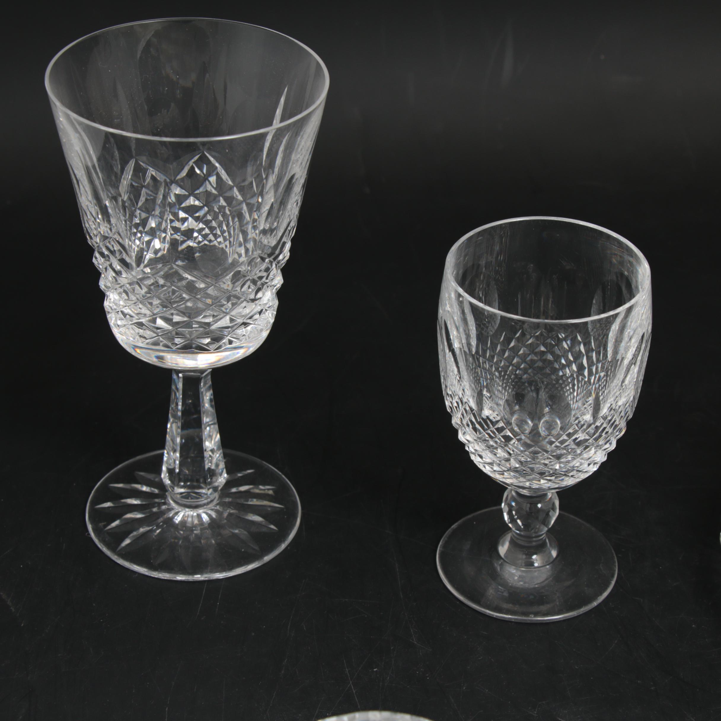 Waterford Crystal "Colleen" Stemware with Waterford Serveware