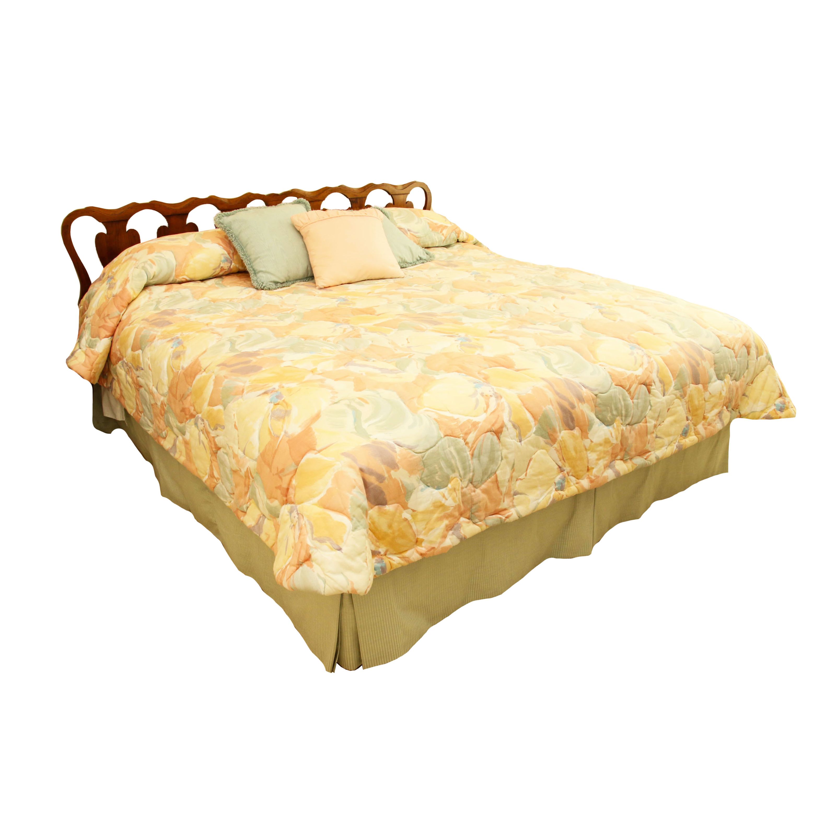 King Size Cherry Headboard with Metal Frame